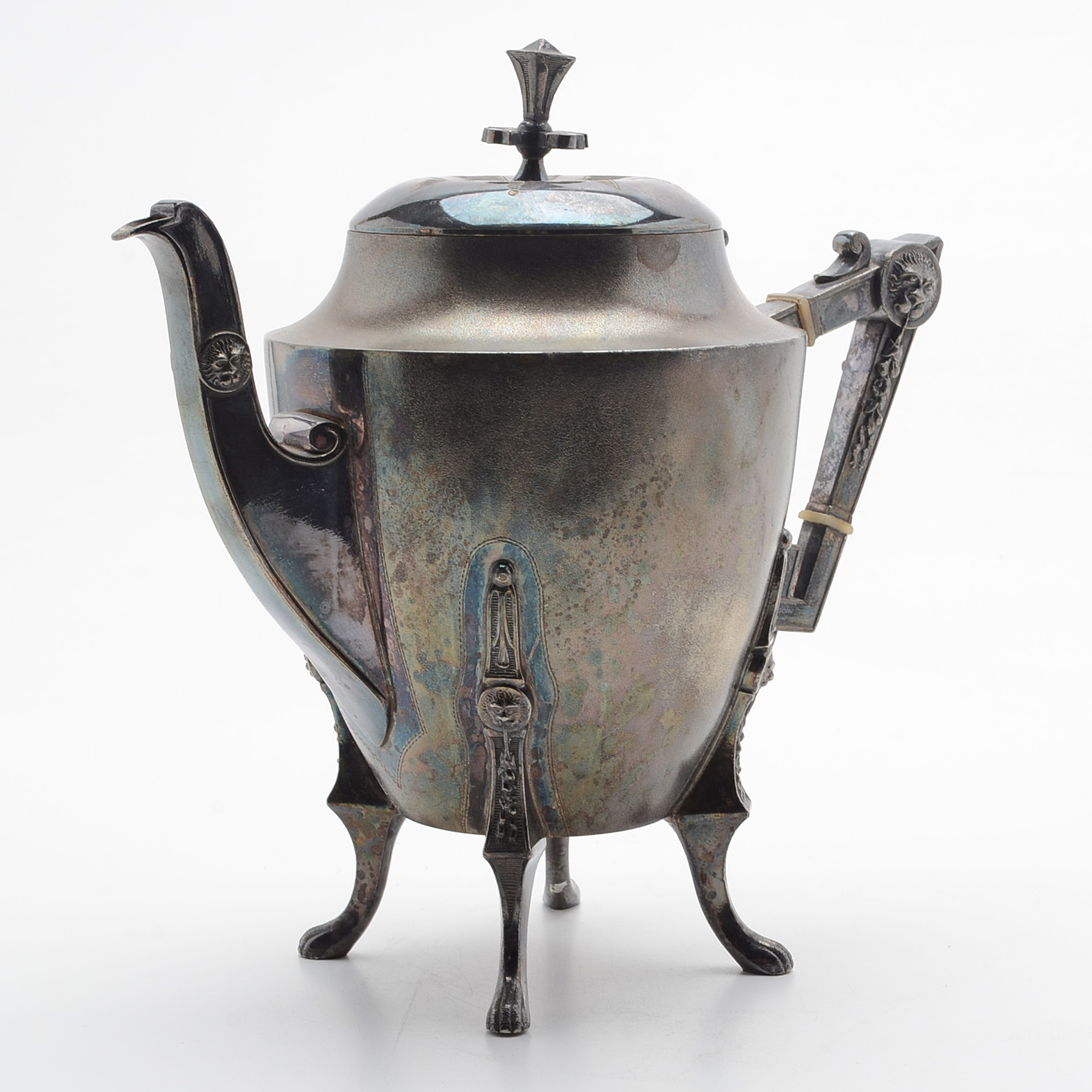 Rogers Smith & Co. Victorian Silver Plate Footed Coffee Server