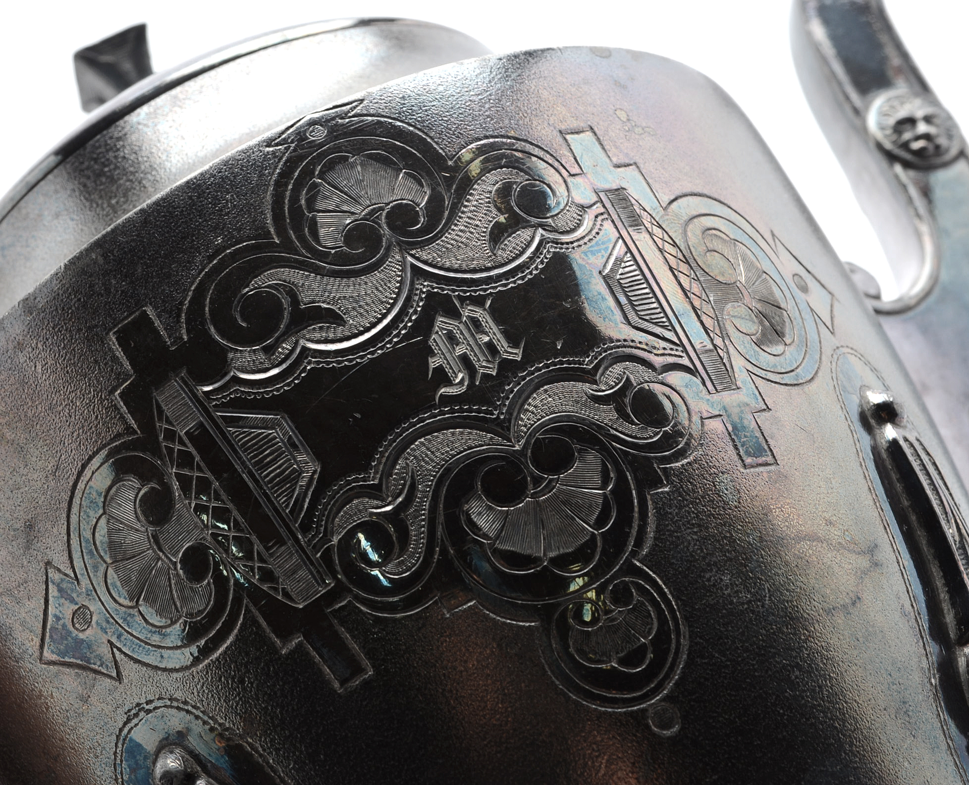 Rogers Smith & Co. Victorian Silver Plate Footed Coffee Server