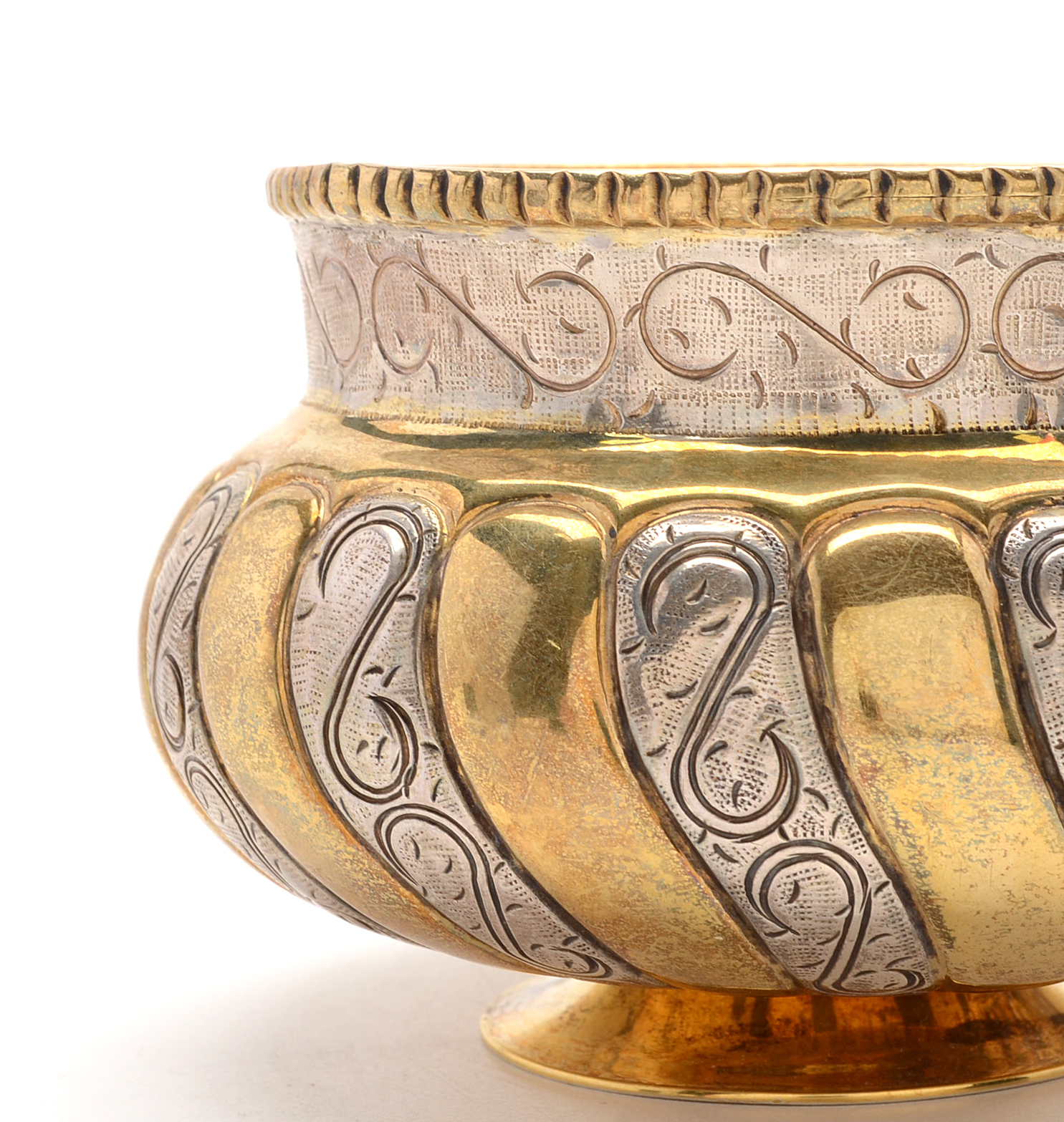 Circa 1960 Tane Orfebres Sterling Silver and Gold Wash Cup