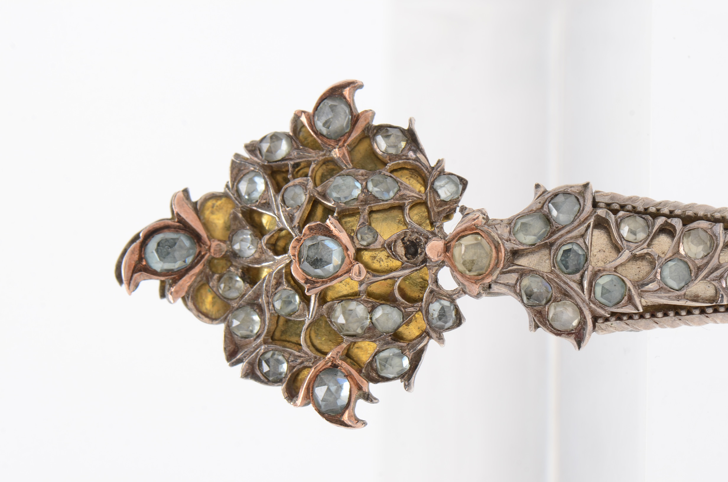 Mixed Metal Vintage Scottish Kilt Brooch