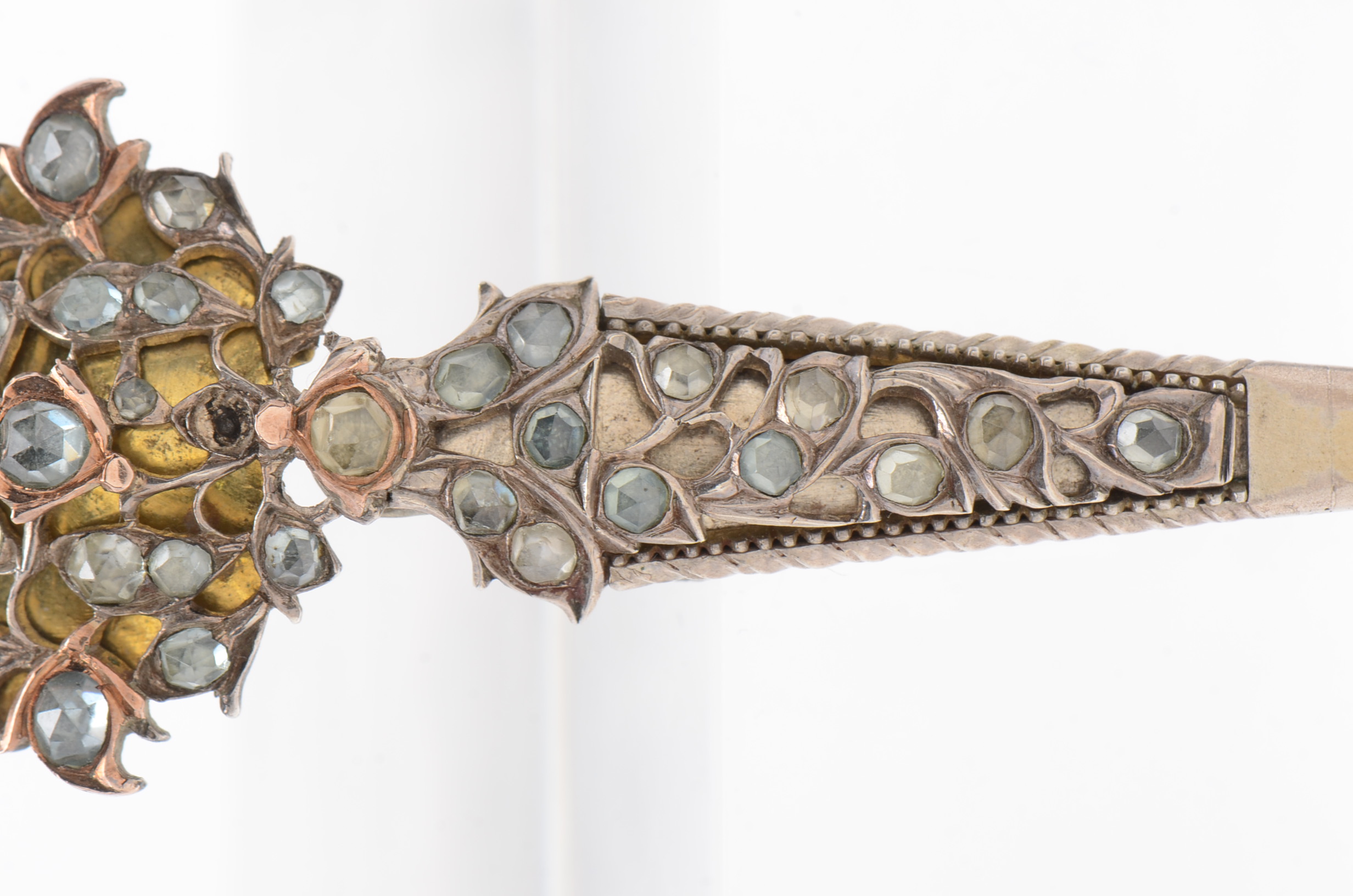 Mixed Metal Vintage Scottish Kilt Brooch