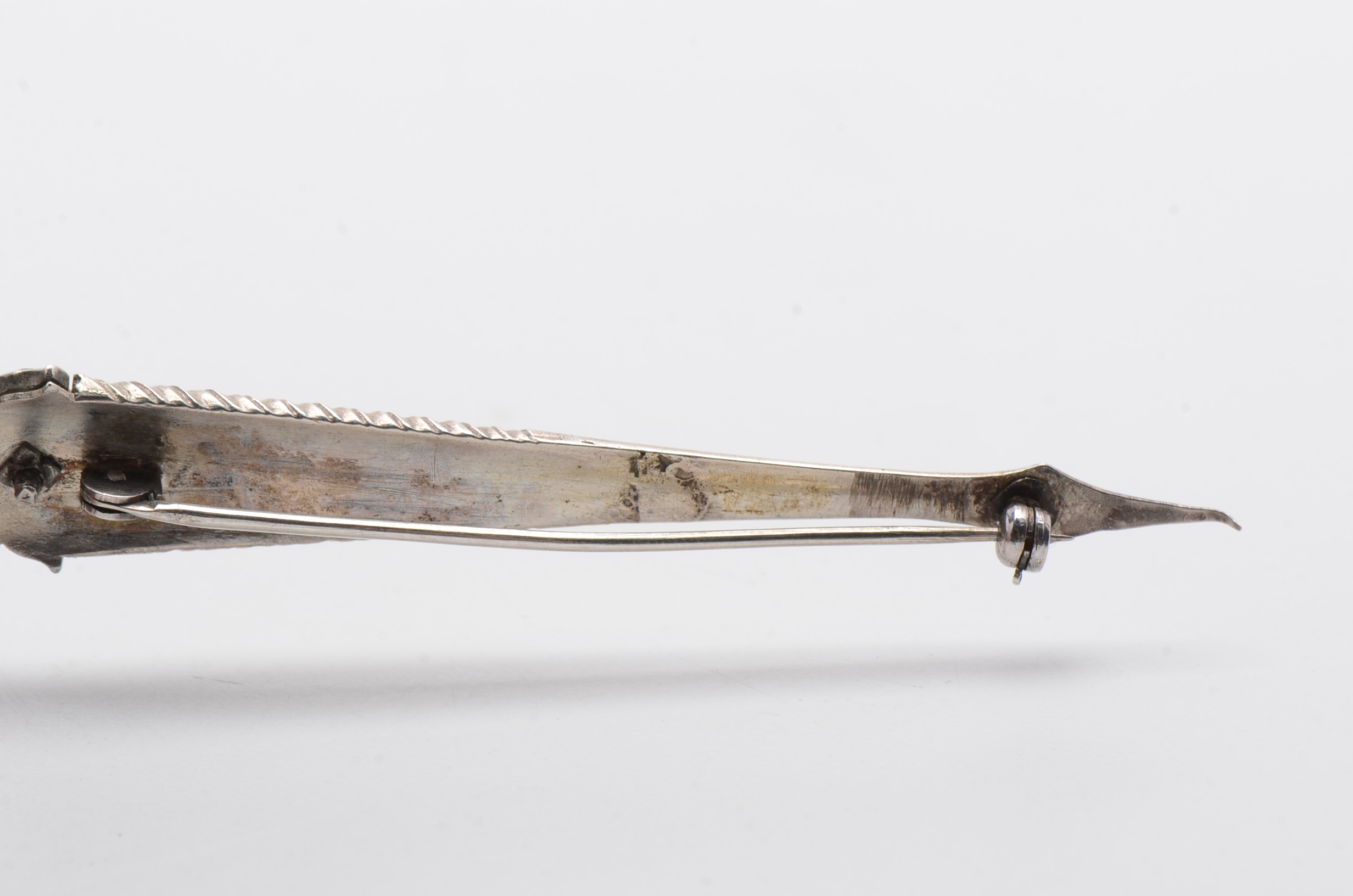 Mixed Metal Vintage Scottish Kilt Brooch