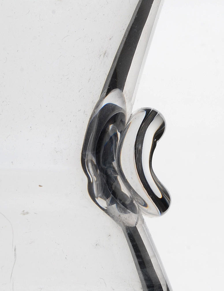 Steuben Crystal Flared Thumbprint Vase