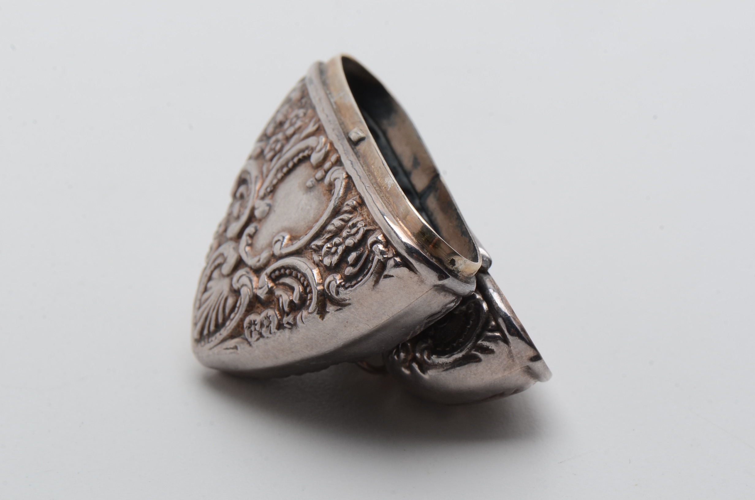 Sterling Silver Heart Locket Box Pendant