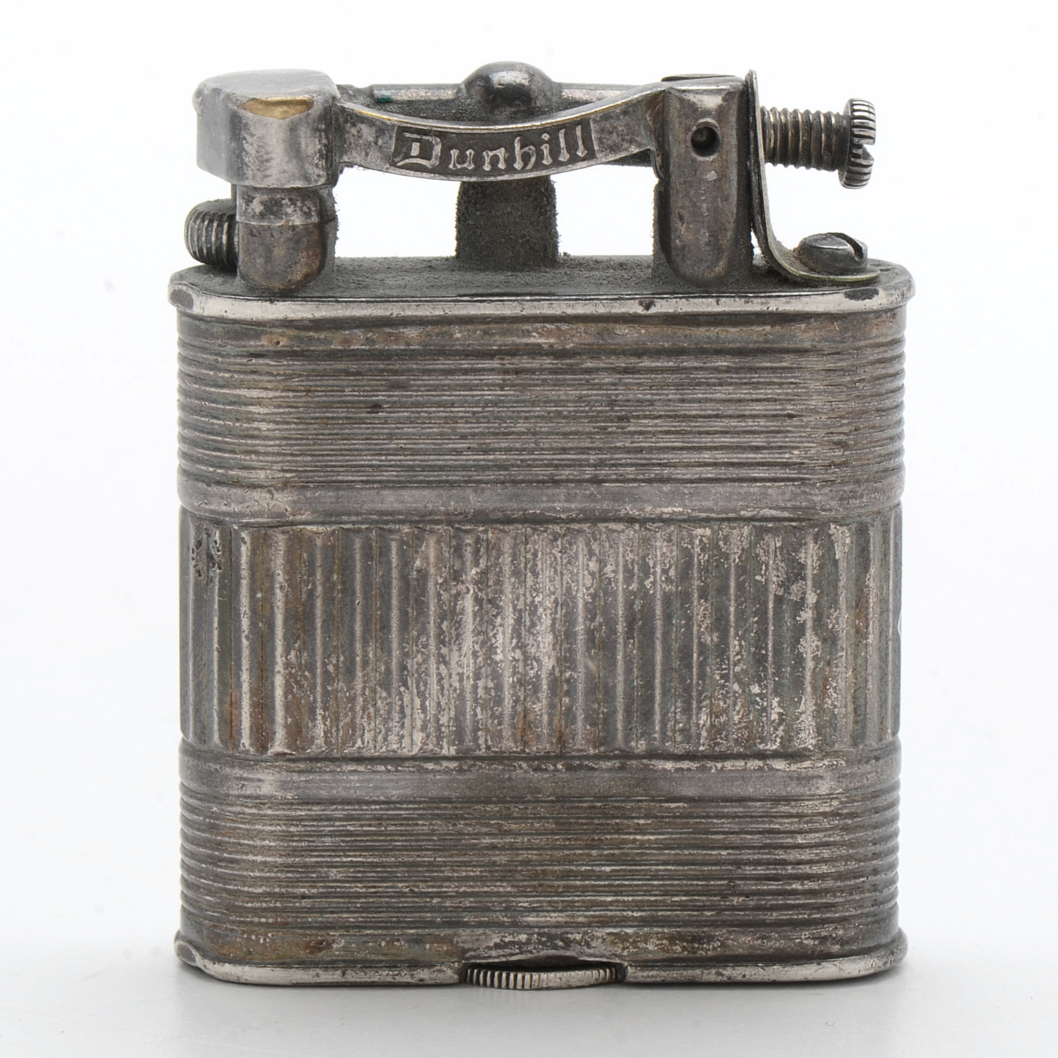 Vintage Sterling Silver Dunhill Lighter and Match Strike