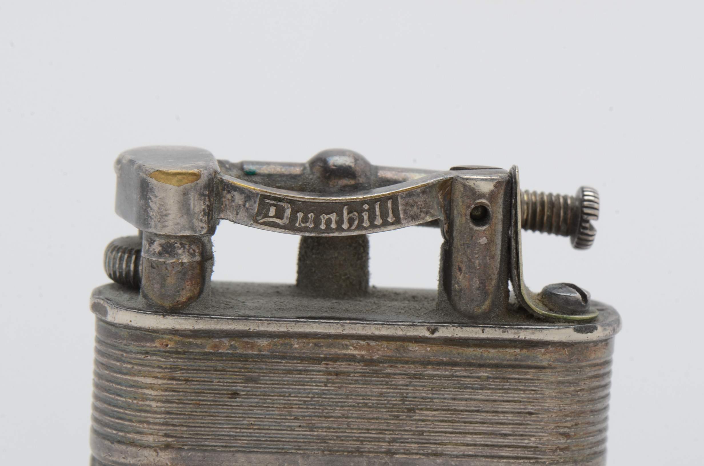 Vintage Sterling Silver Dunhill Lighter and Match Strike