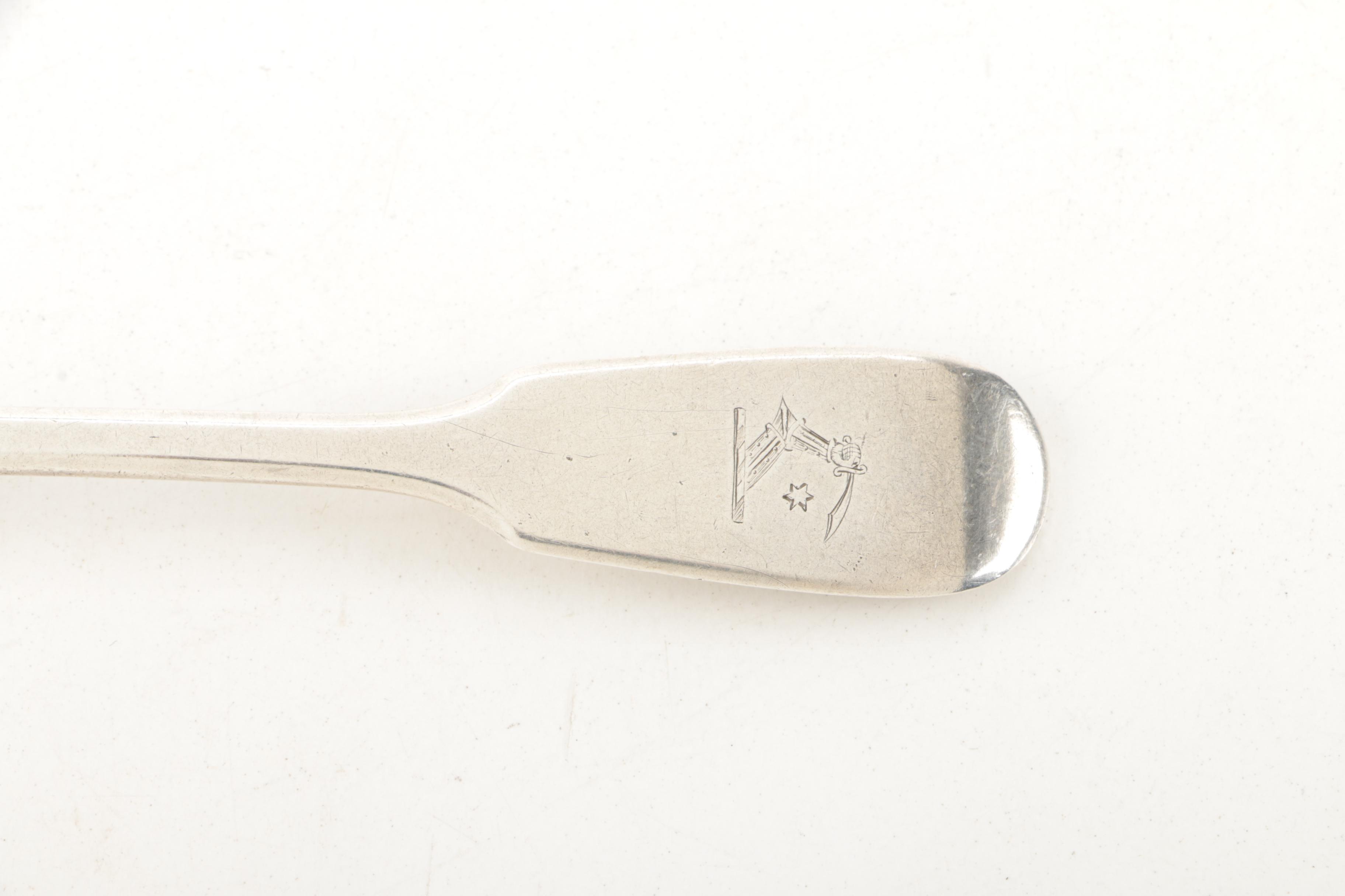 1863 Josiah & James Williams Sterling Silver Teaspoon