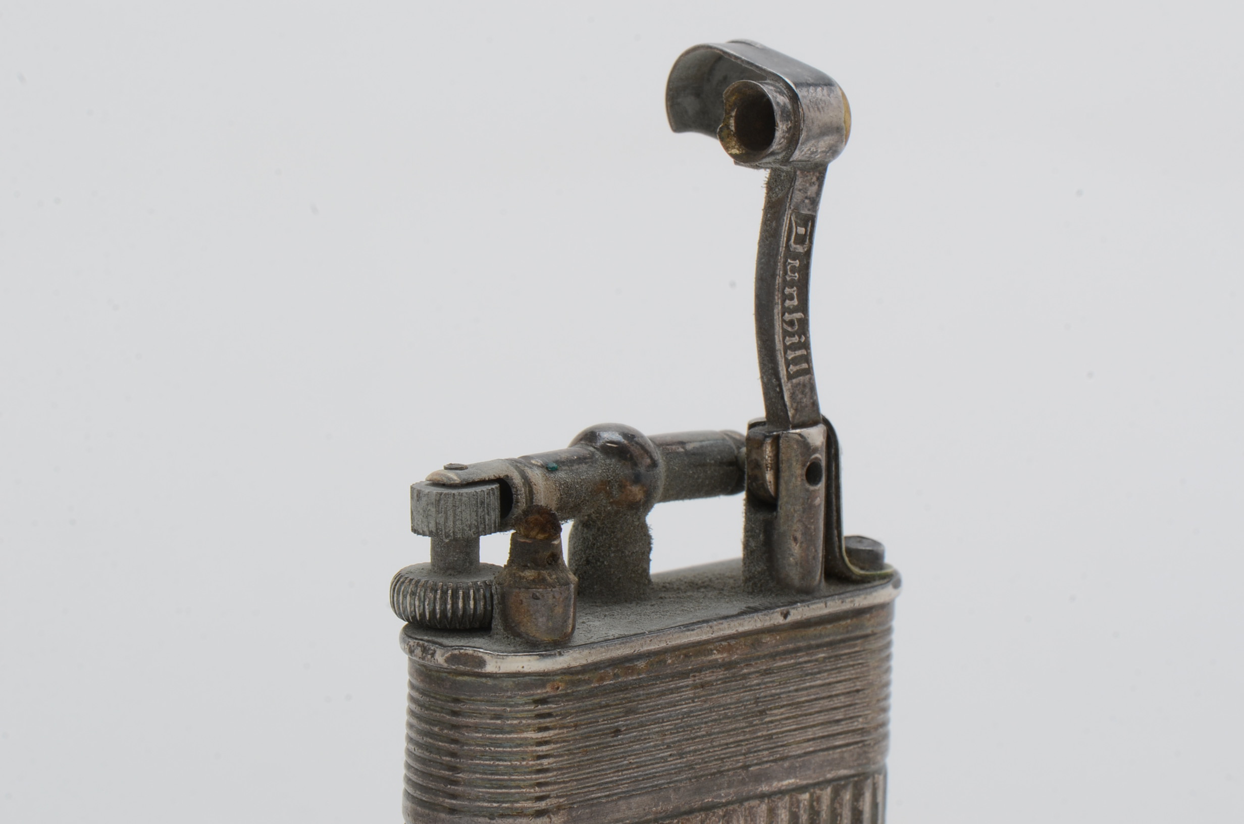 Vintage Sterling Silver Dunhill Lighter and Match Strike