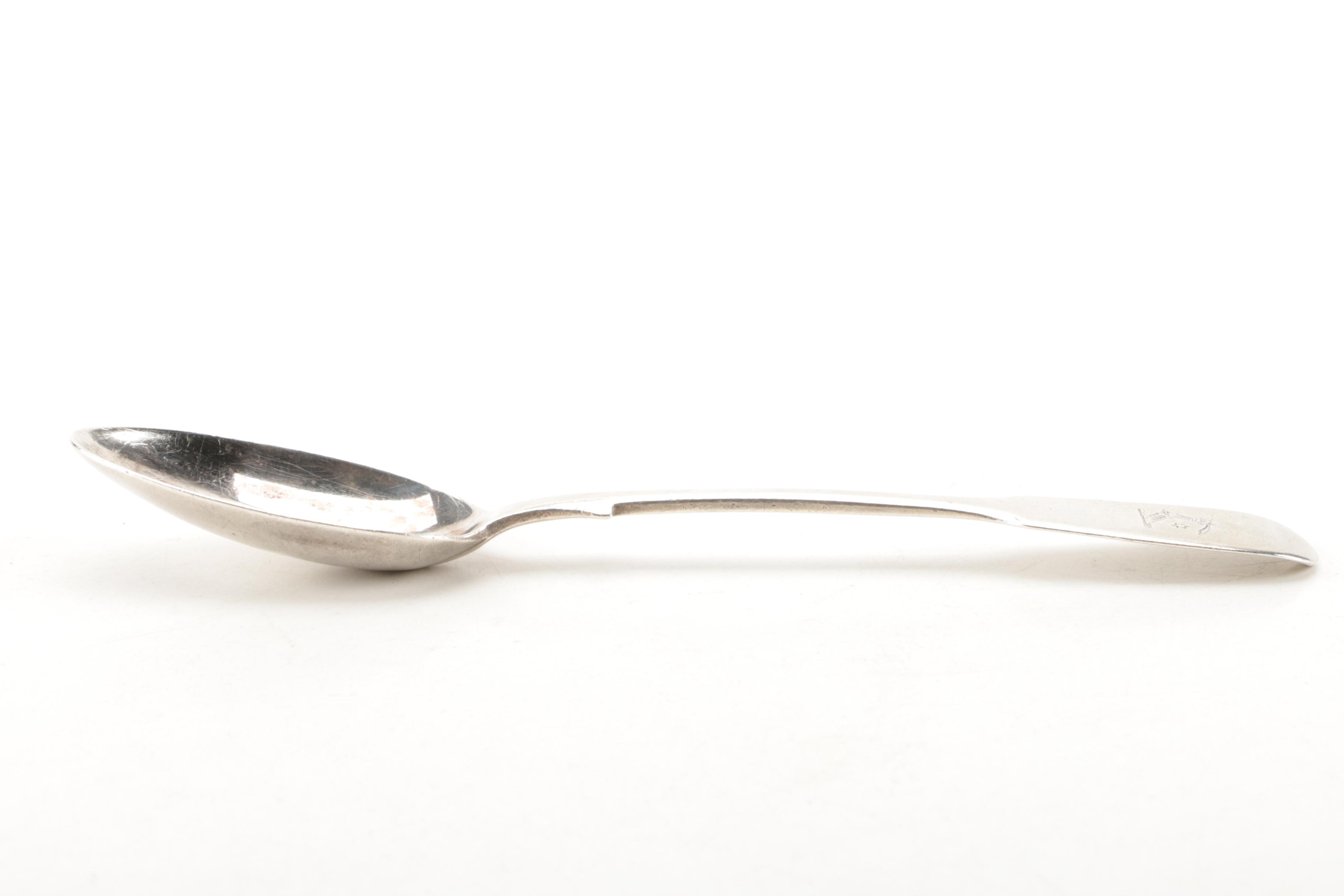 1863 Josiah & James Williams Sterling Silver Teaspoon