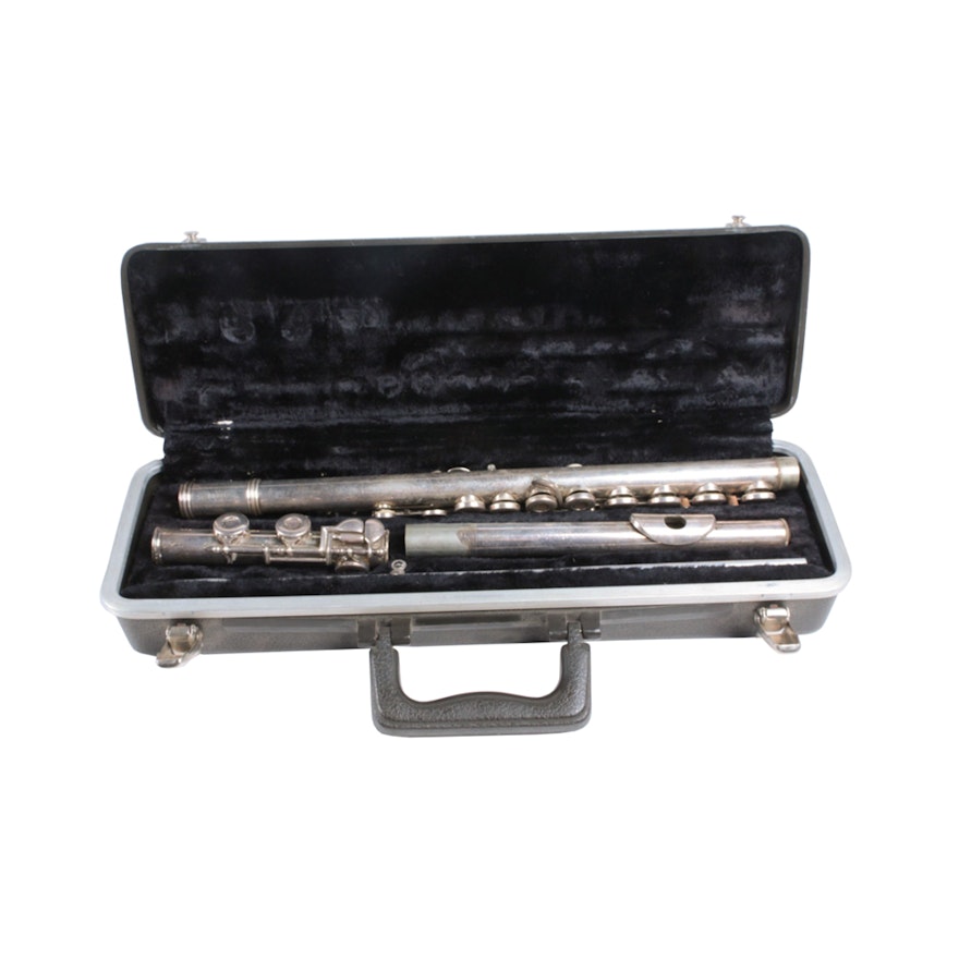 Gemeinhardt Silver Plate Flute and Case