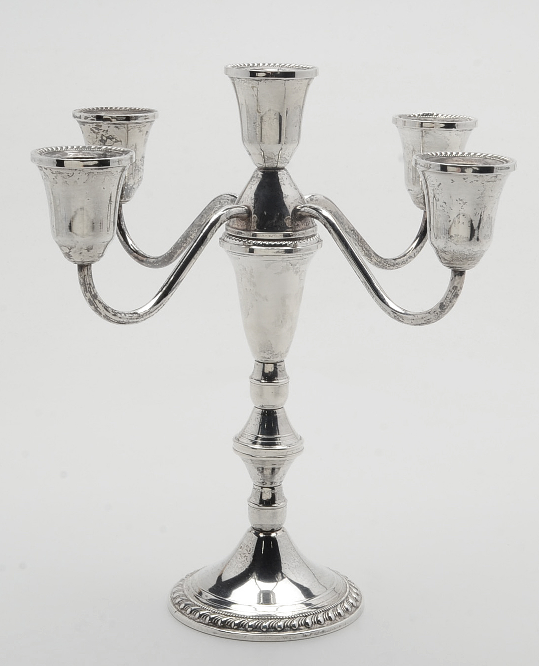 Vintage Duchin Weighted Sterling Silver Five Light Candelabra