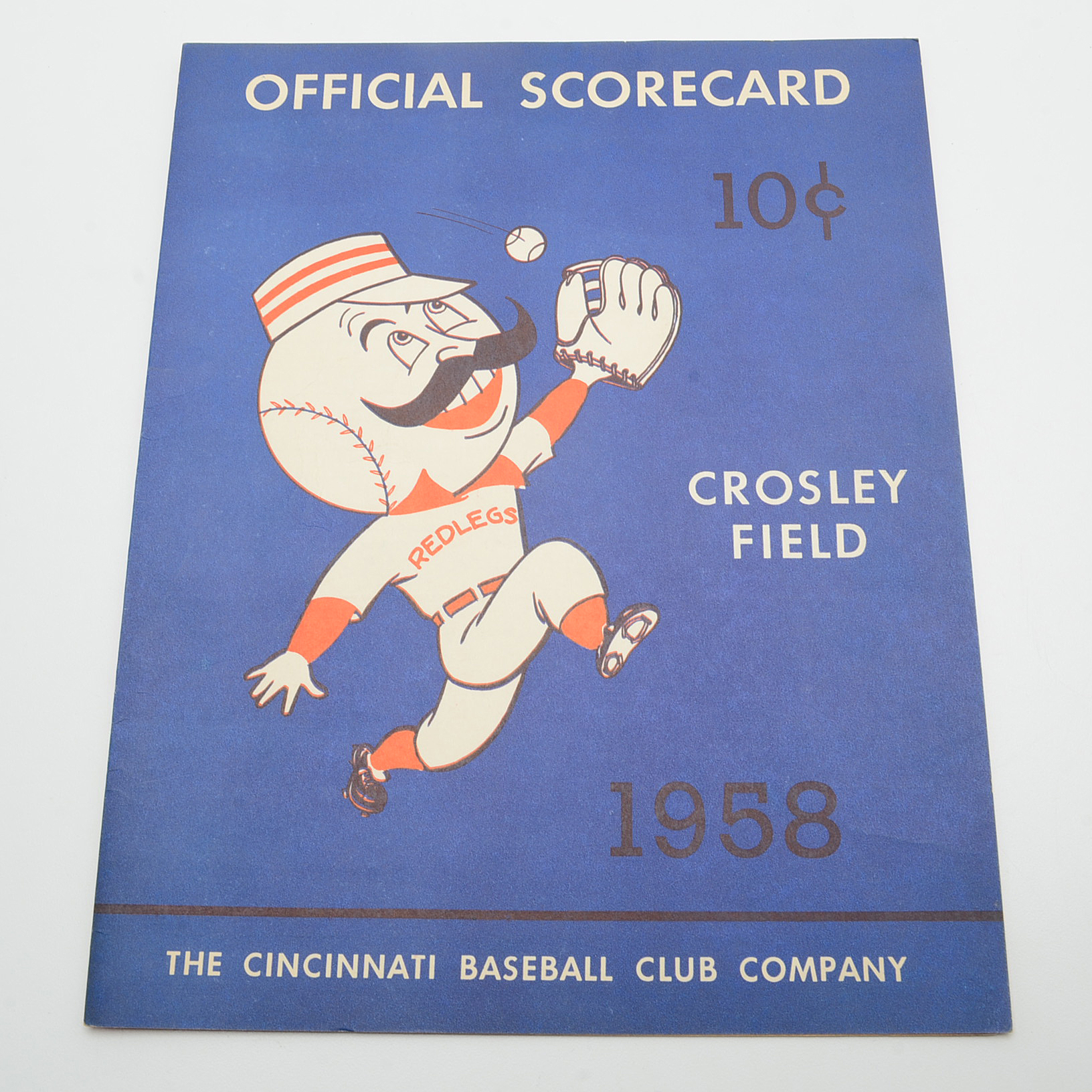 Official Cincinnati Redlegs Scorecards Dated 1958, 1960, 1961 and 1966