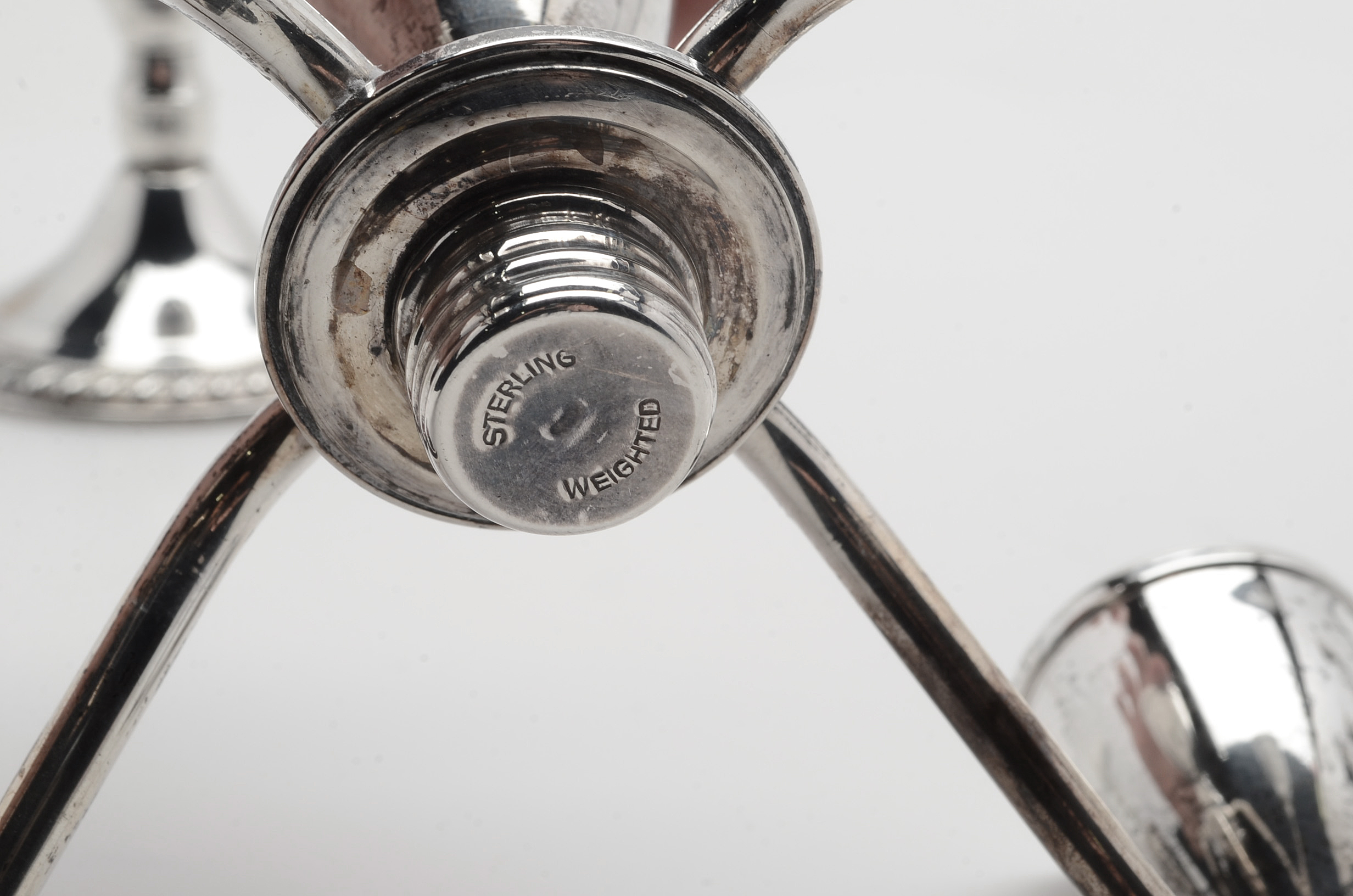 Vintage Duchin Weighted Sterling Silver Five Light Candelabra