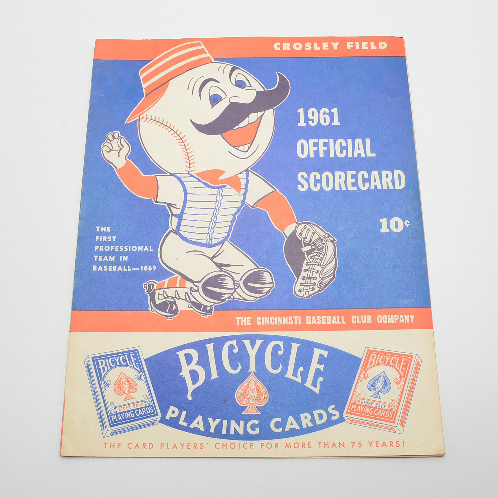 Official Cincinnati Redlegs Scorecards Dated 1958, 1960, 1961 and 1966