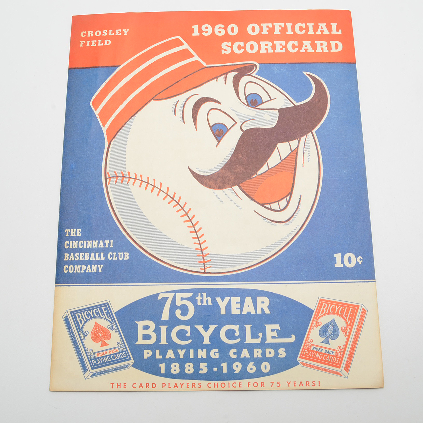 Official Cincinnati Redlegs Scorecards Dated 1958, 1960, 1961 and 1966