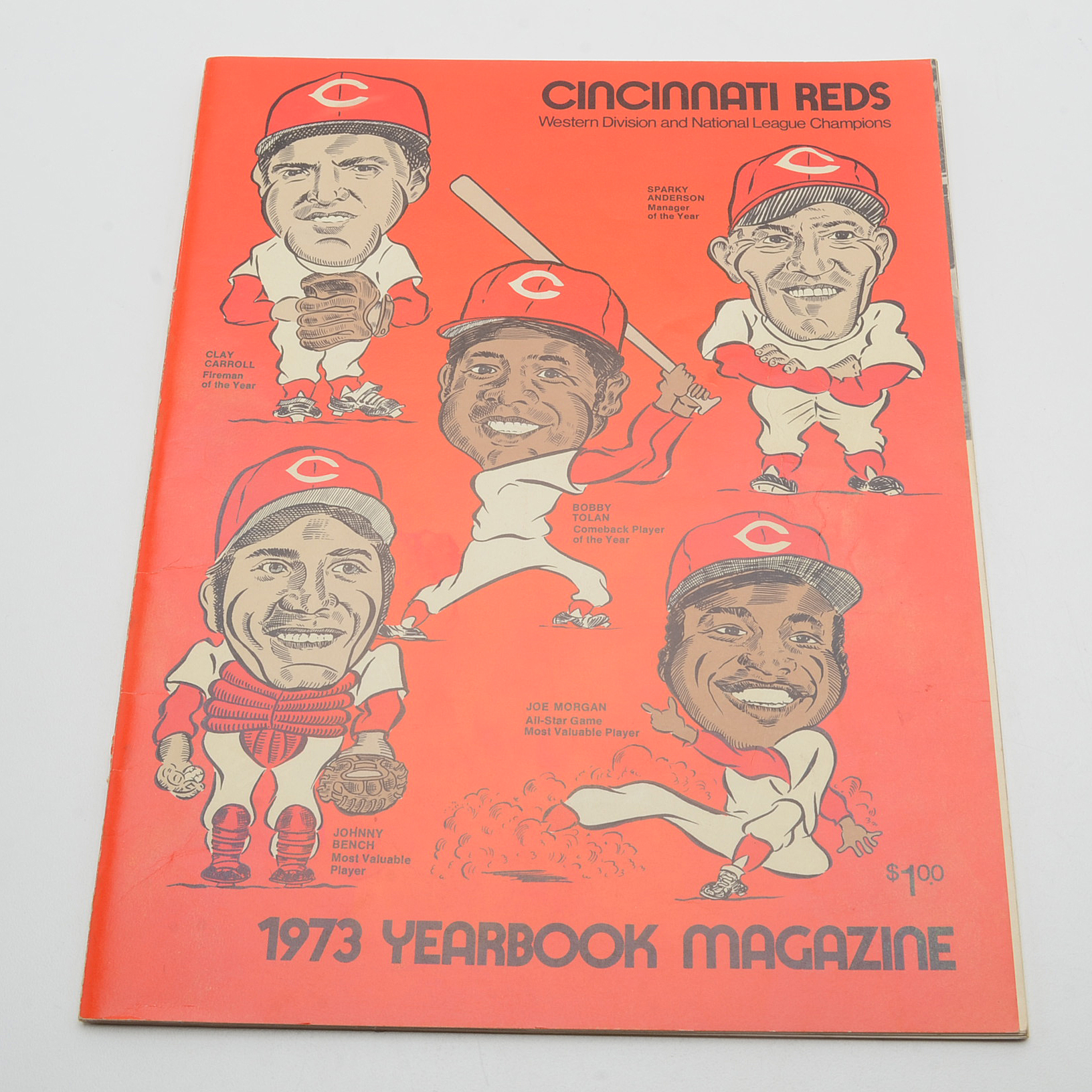 Three Vintage Cincinnati Reds Yearbook Magazines