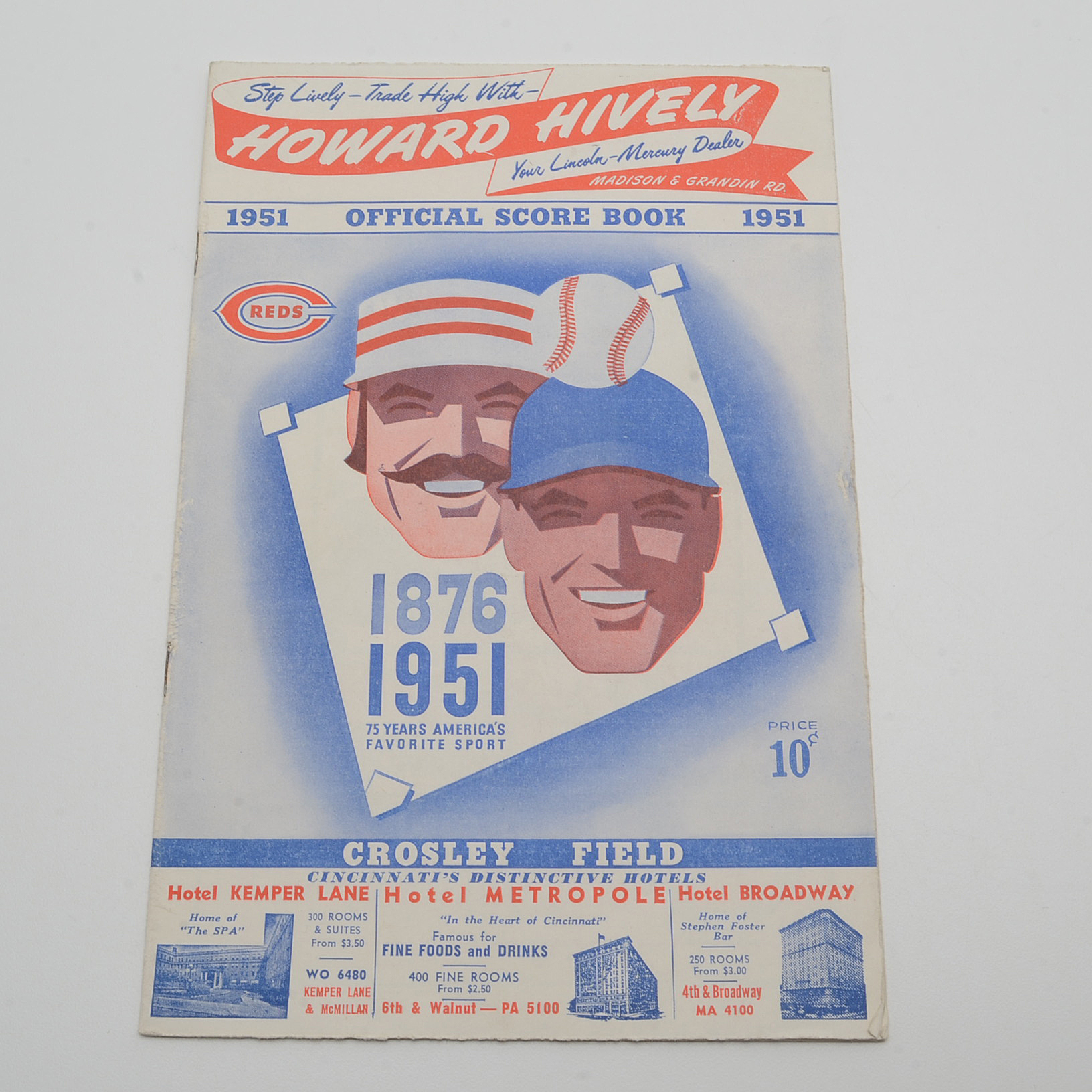 Three Cincinnati Reds Unmarked Score Books from 1950, 1951 and 1952