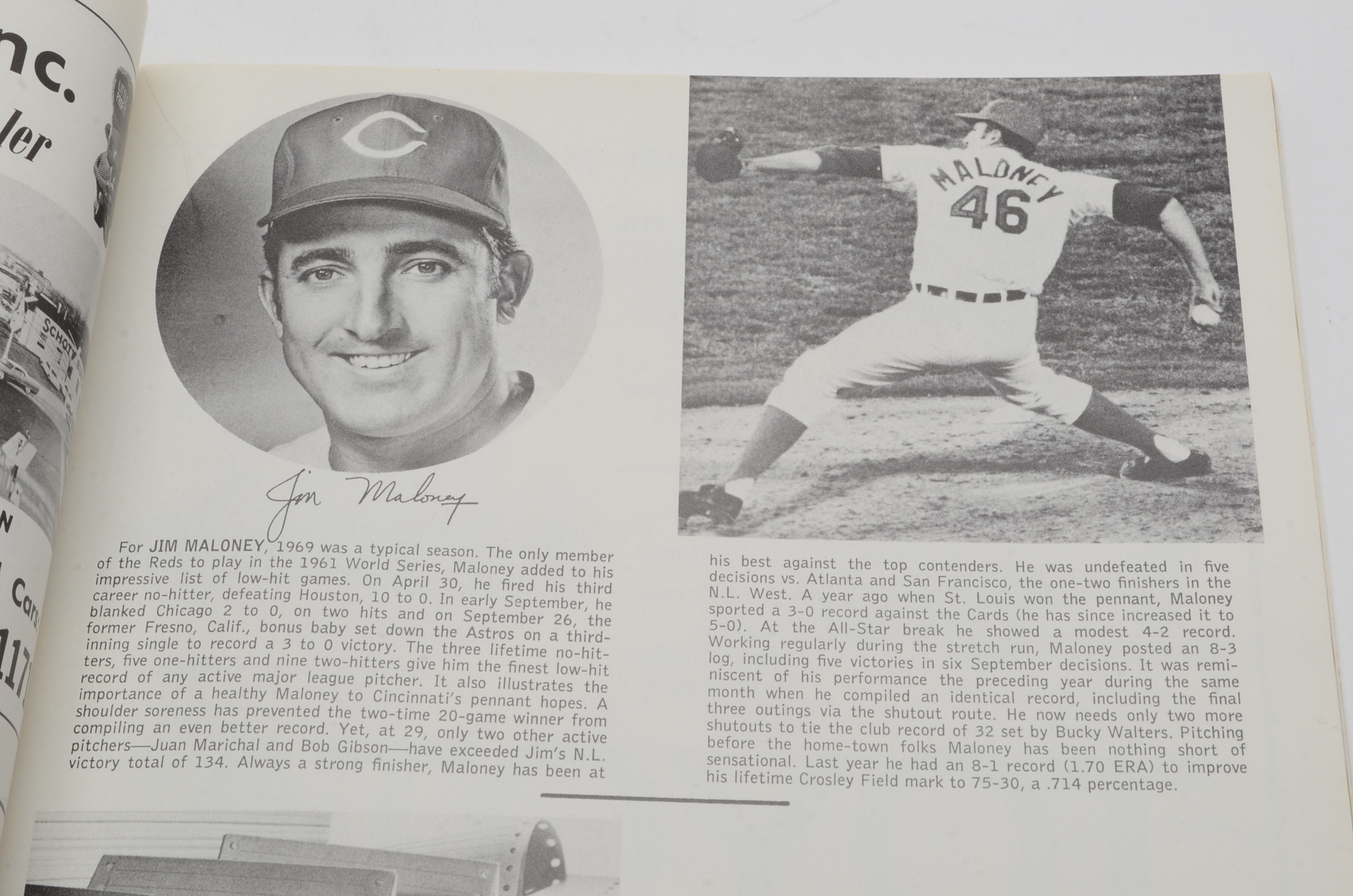Three Vintage Cincinnati Reds Yearbook Magazines