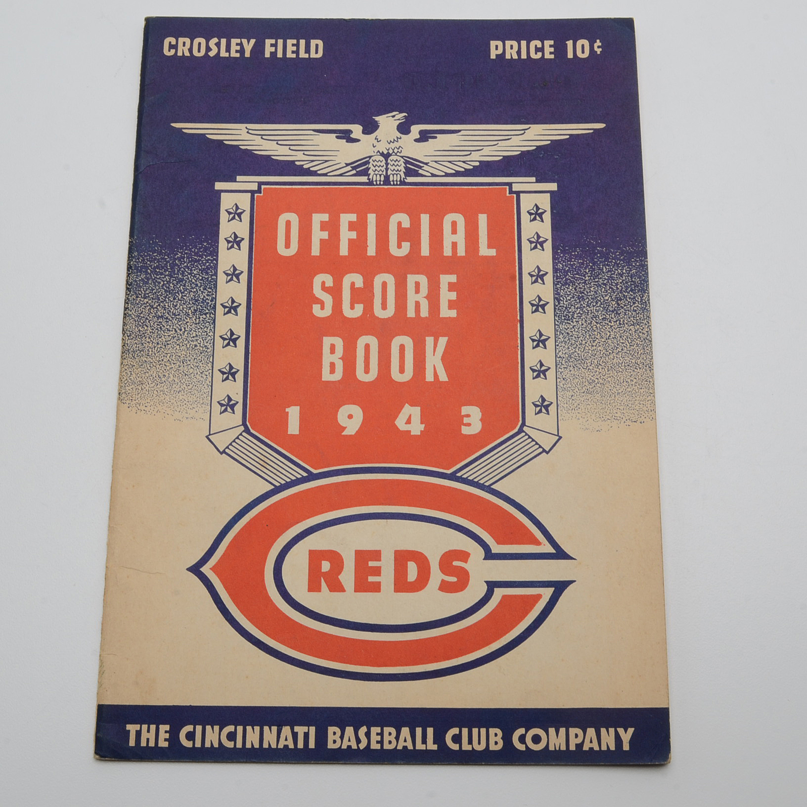 Collection of Four Cincinnati Reds Score Cards, 1939, 1942, 1943 and 1949