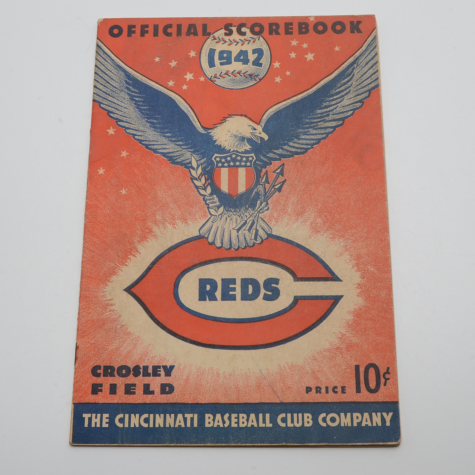 Collection of Four Cincinnati Reds Score Cards, 1939, 1942, 1943 and 1949