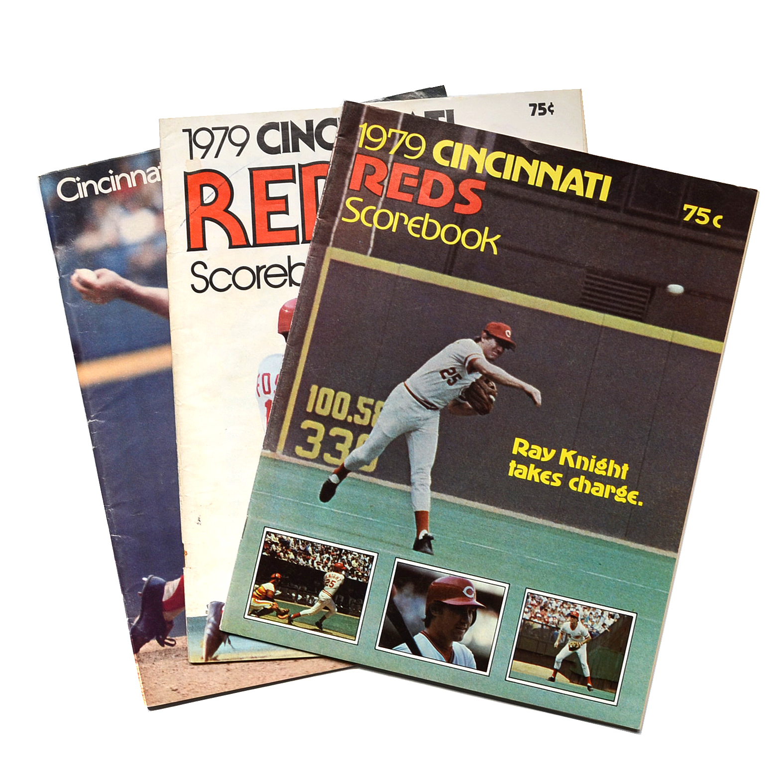 Three Vintage Reds Scorebooks