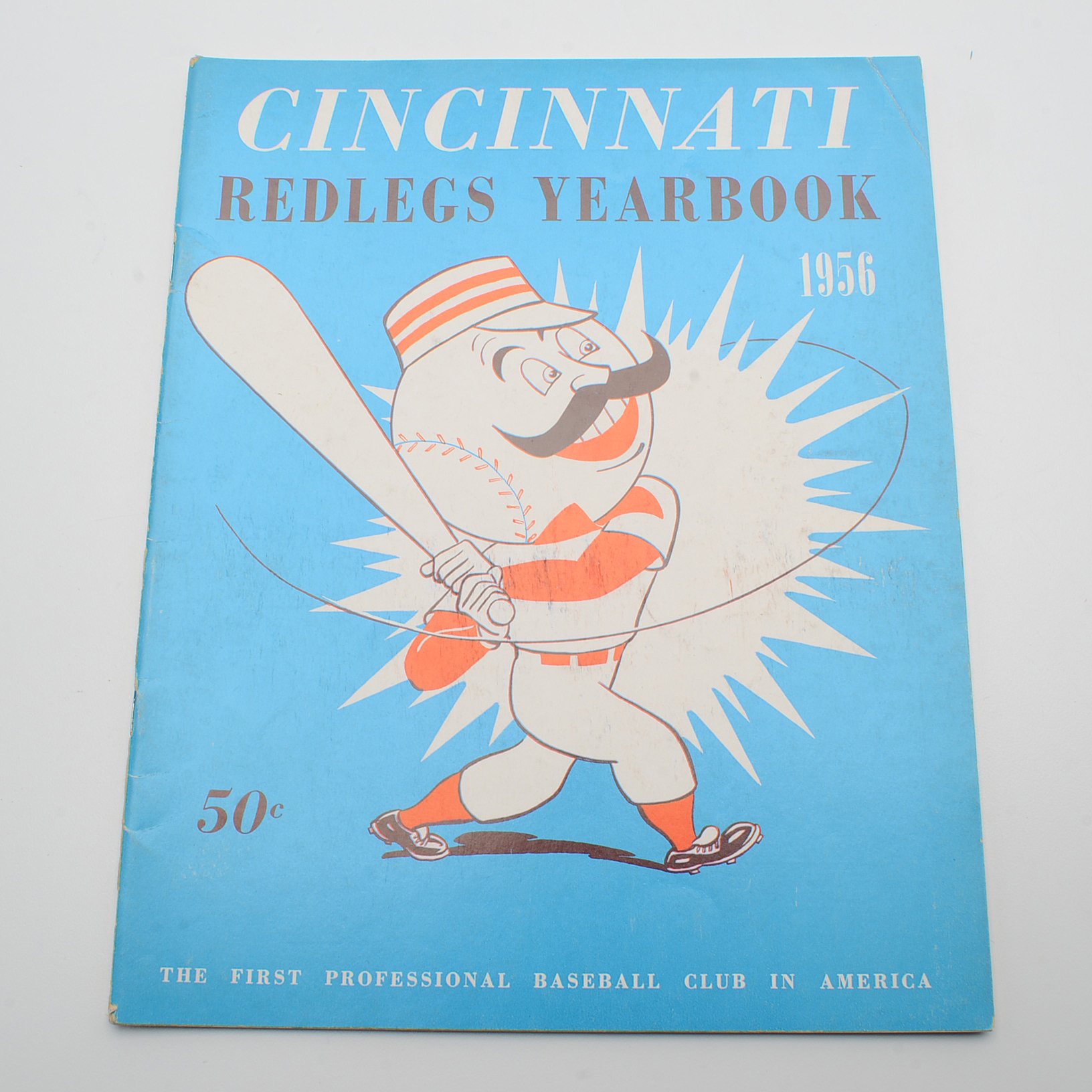 Cincinnati Redlegs Baseball Yearbooks for the Consecutive Years 1955-1958