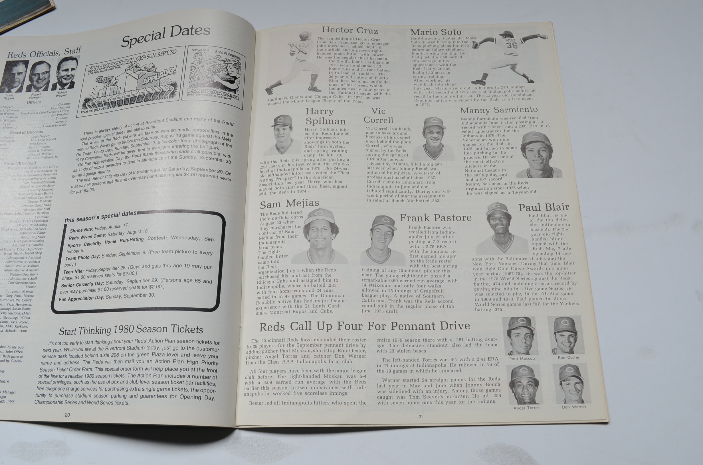 Three Vintage Reds Scorebooks