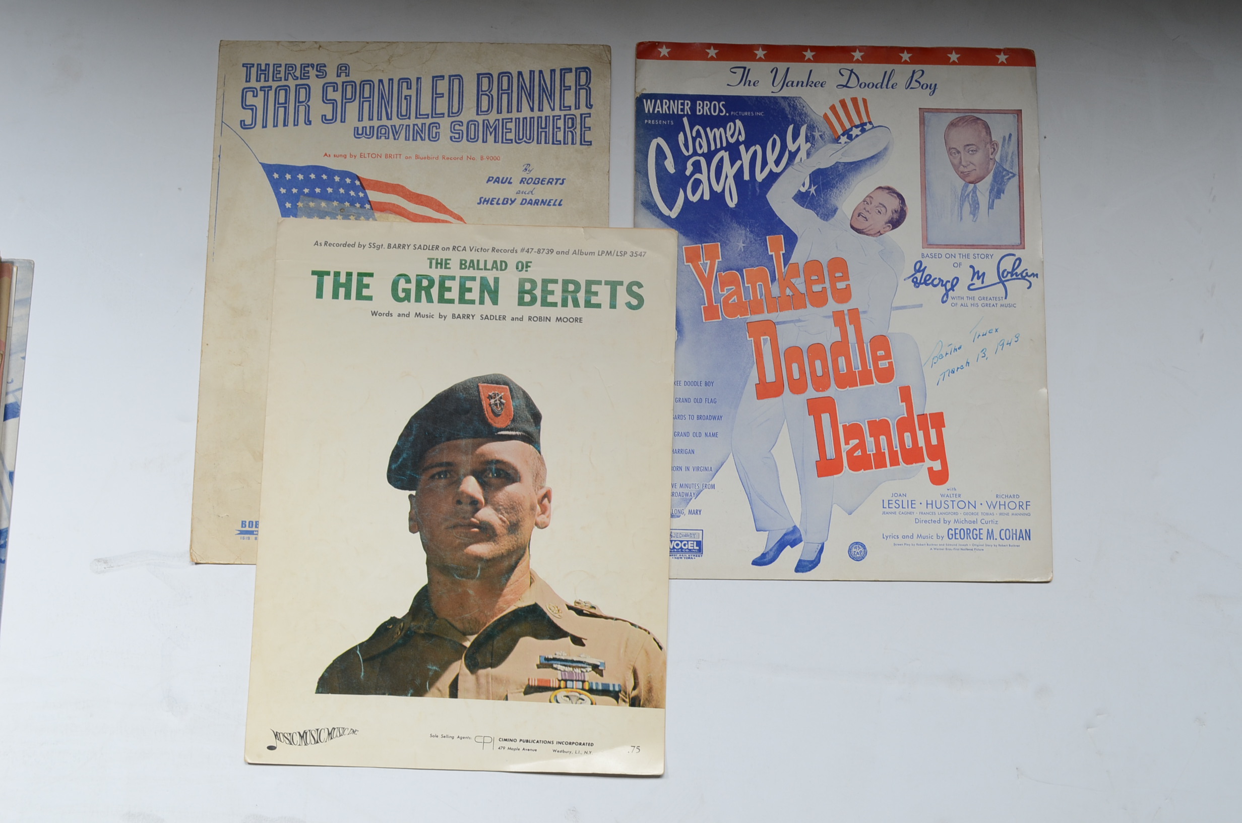 "God Bless America," Other Patriotic Vintage Sheet Music