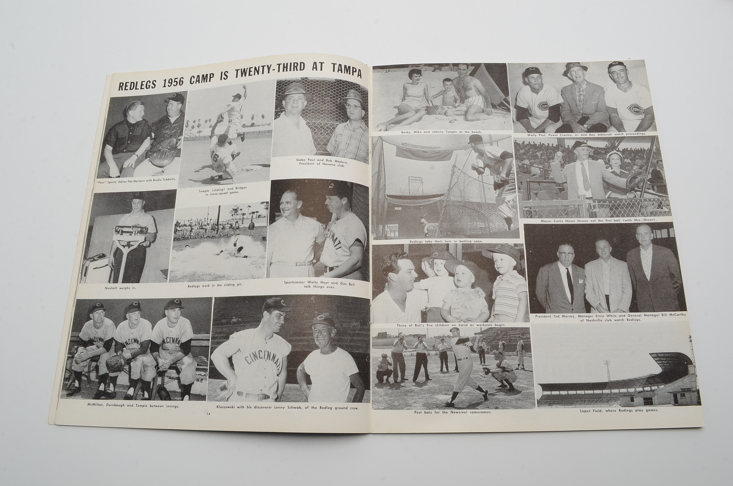 Cincinnati Redlegs Baseball Yearbooks for the Consecutive Years 1955-1958