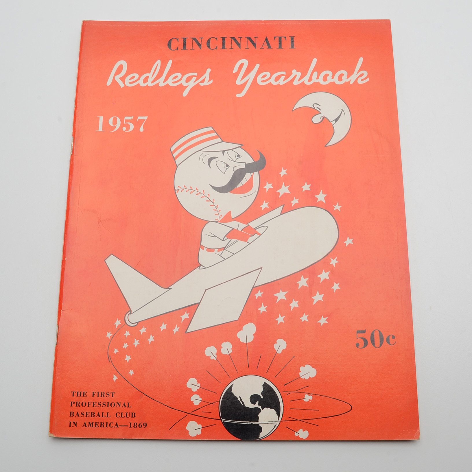 Cincinnati Redlegs Baseball Yearbooks for the Consecutive Years 1955-1958