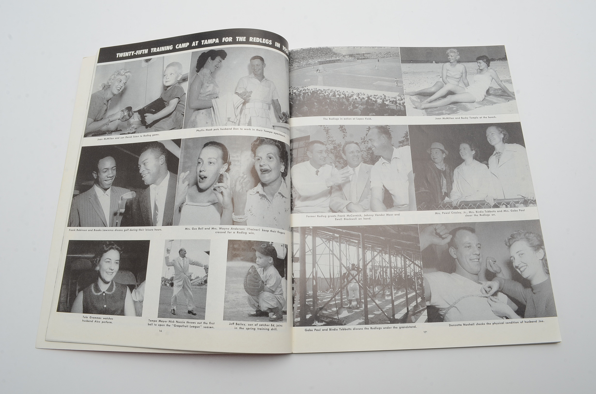 Cincinnati Redlegs Baseball Yearbooks for the Consecutive Years 1955-1958