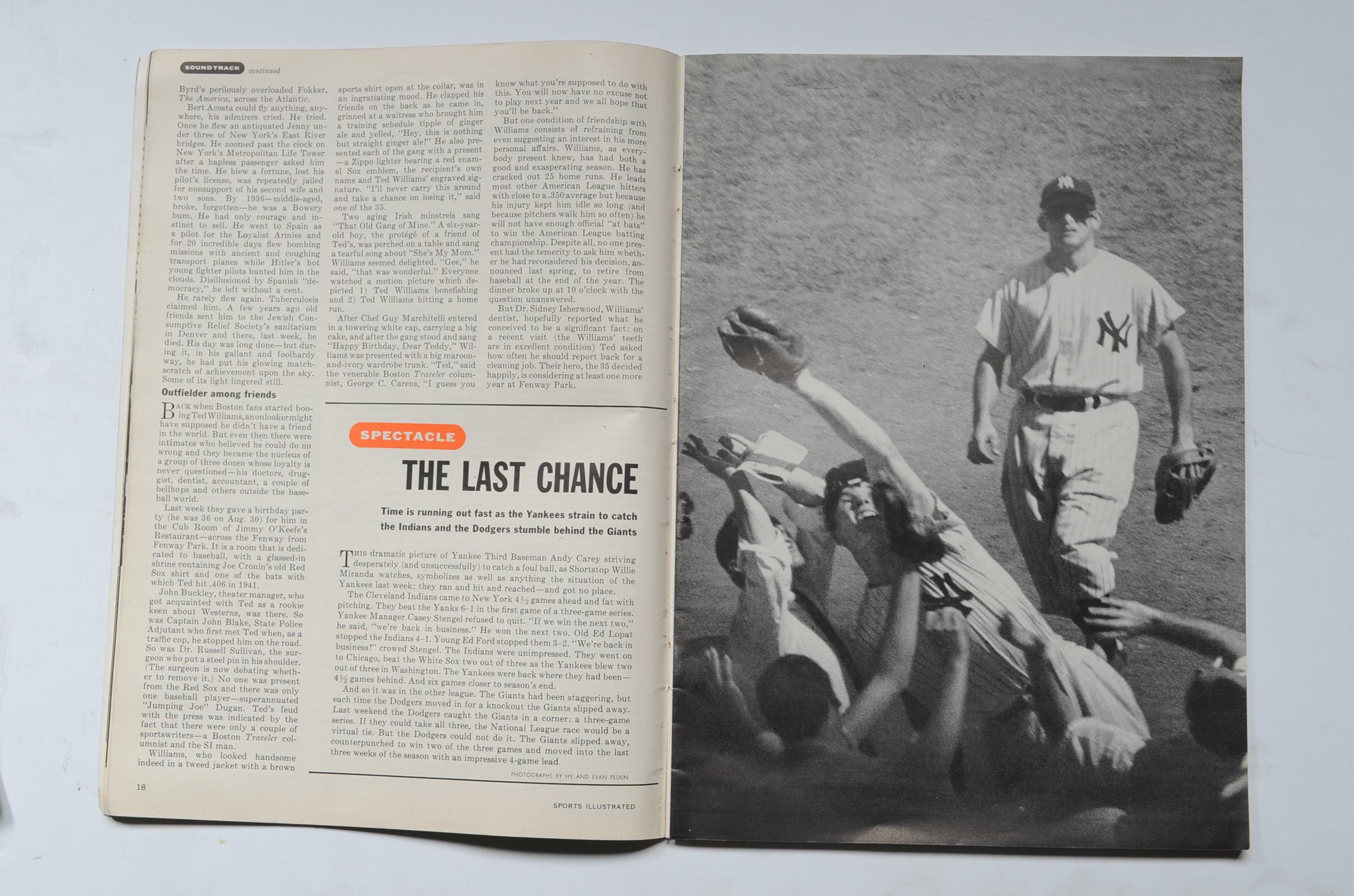 Four Vintage "Sports Illustrated" Magazines From 1954