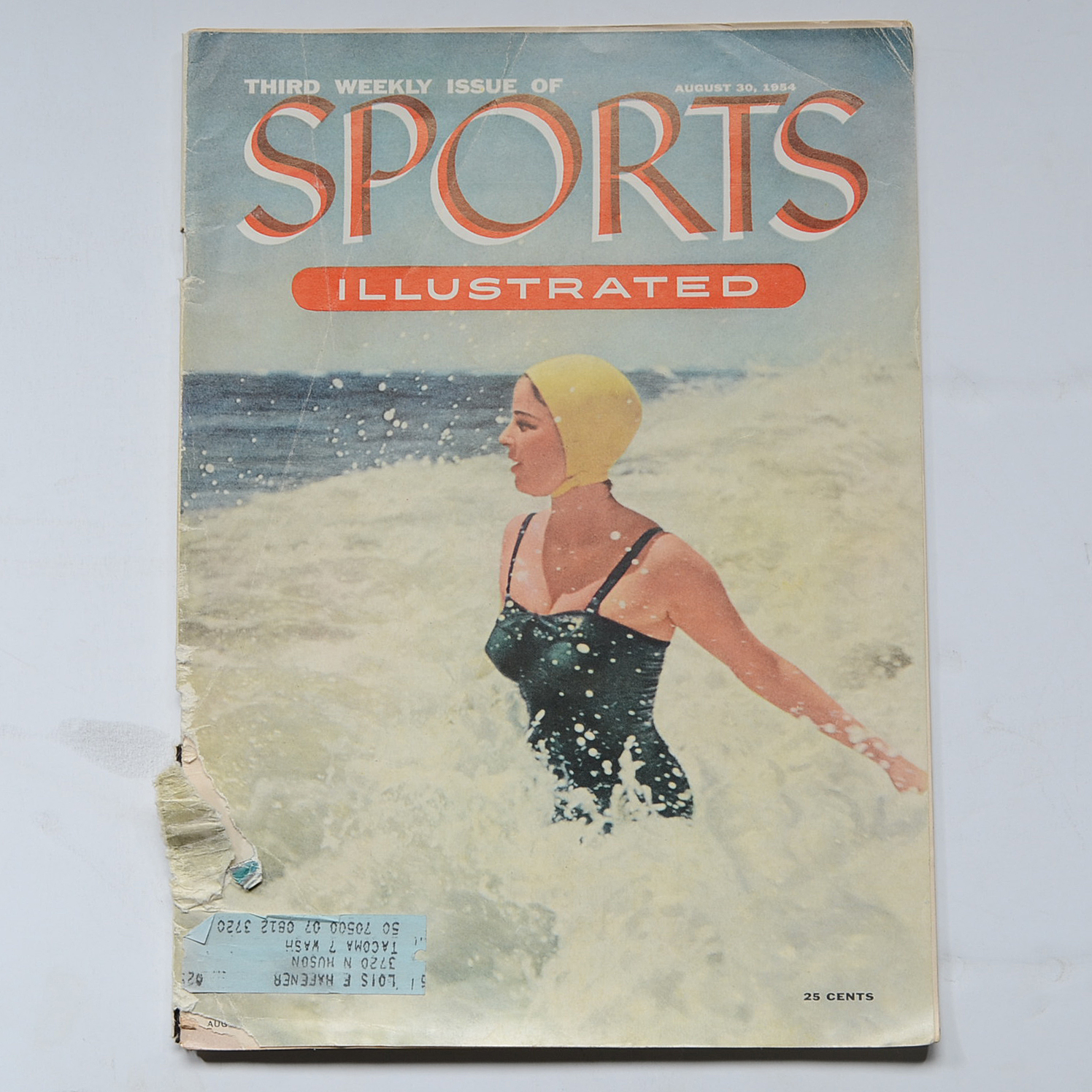 Four Vintage "Sports Illustrated" Magazines From 1954