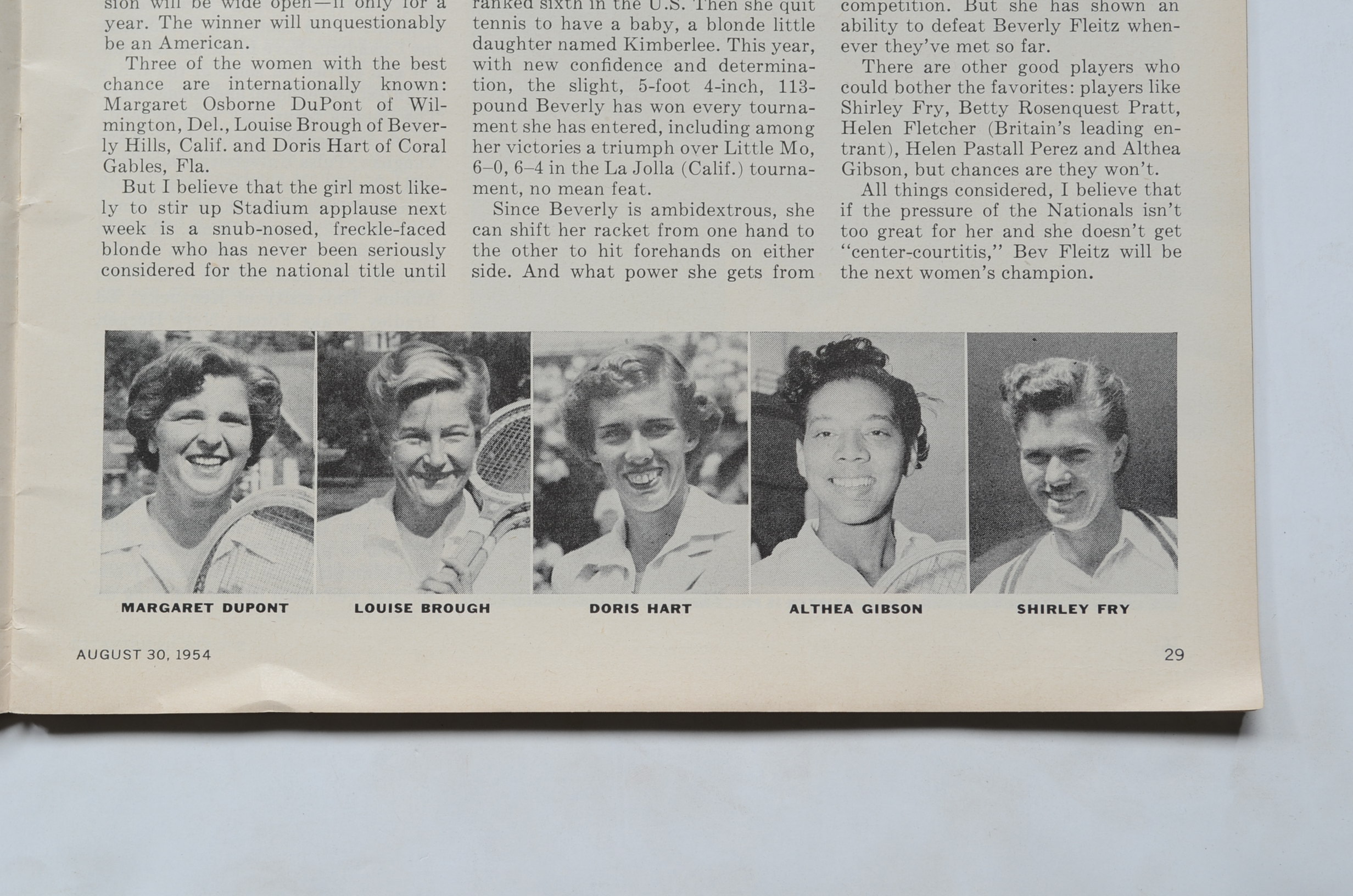 Four Vintage "Sports Illustrated" Magazines From 1954