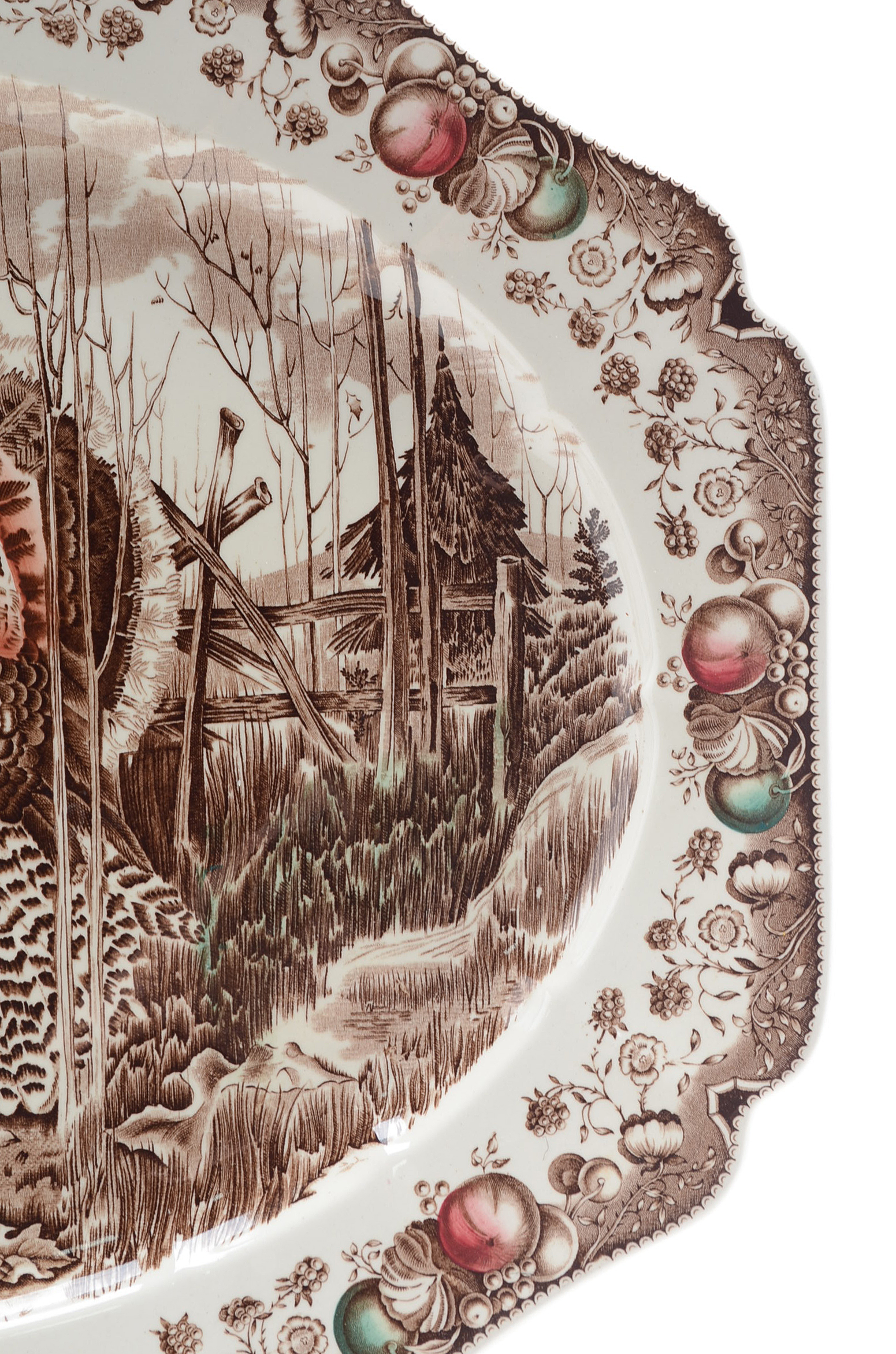 Vintage Johnson Bros. "His Majesty" Turkey Platter, Made in England