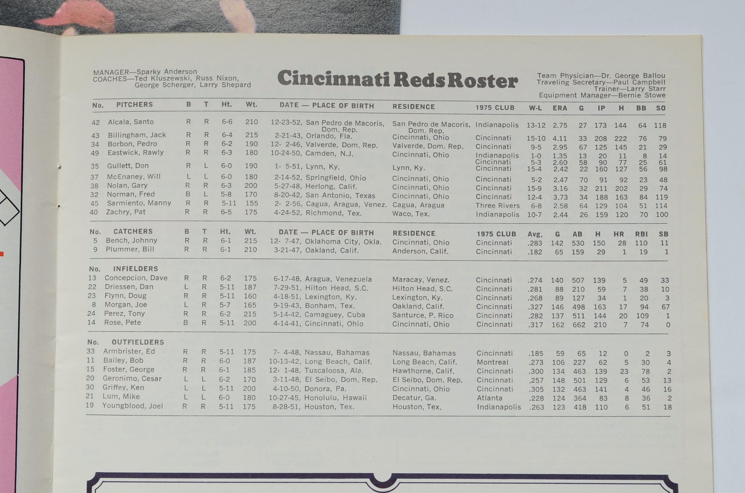 Four Cincinnati Reds Scorebooks From the Big Red Machine Days, 1976-1977