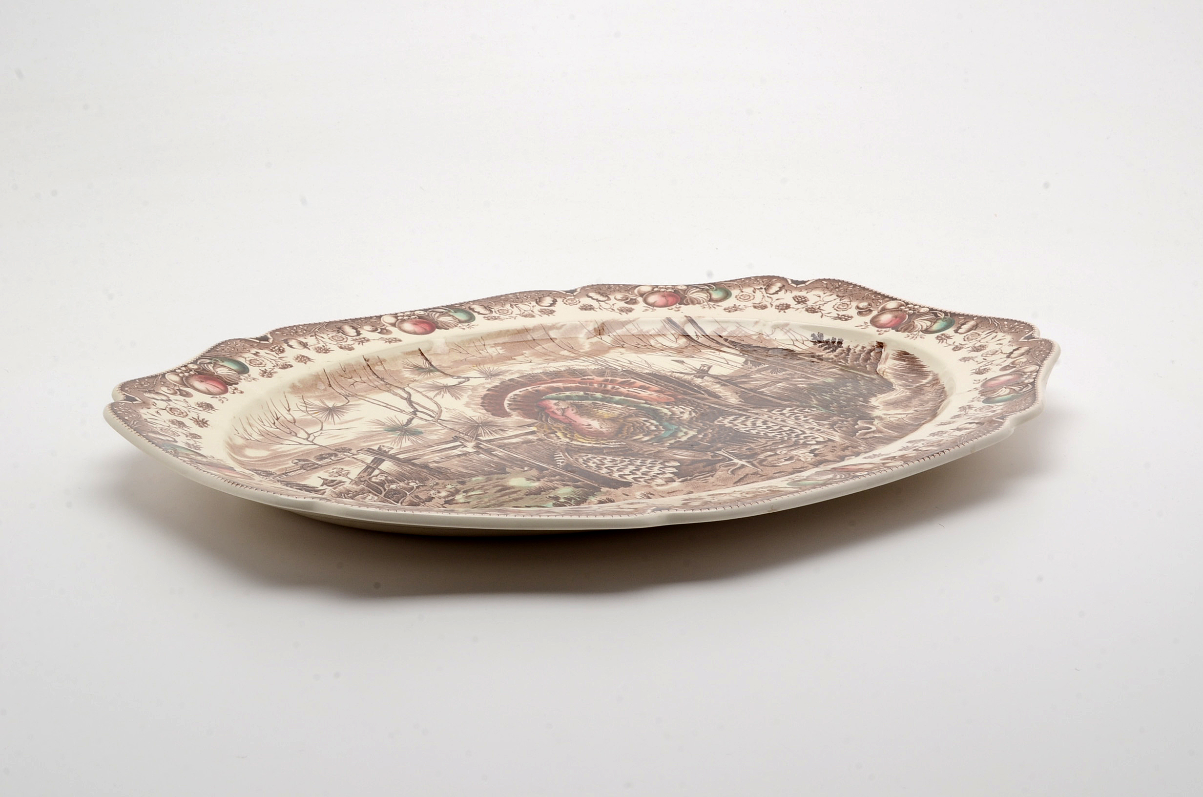 Vintage Johnson Bros. "His Majesty" Turkey Platter, Made in England