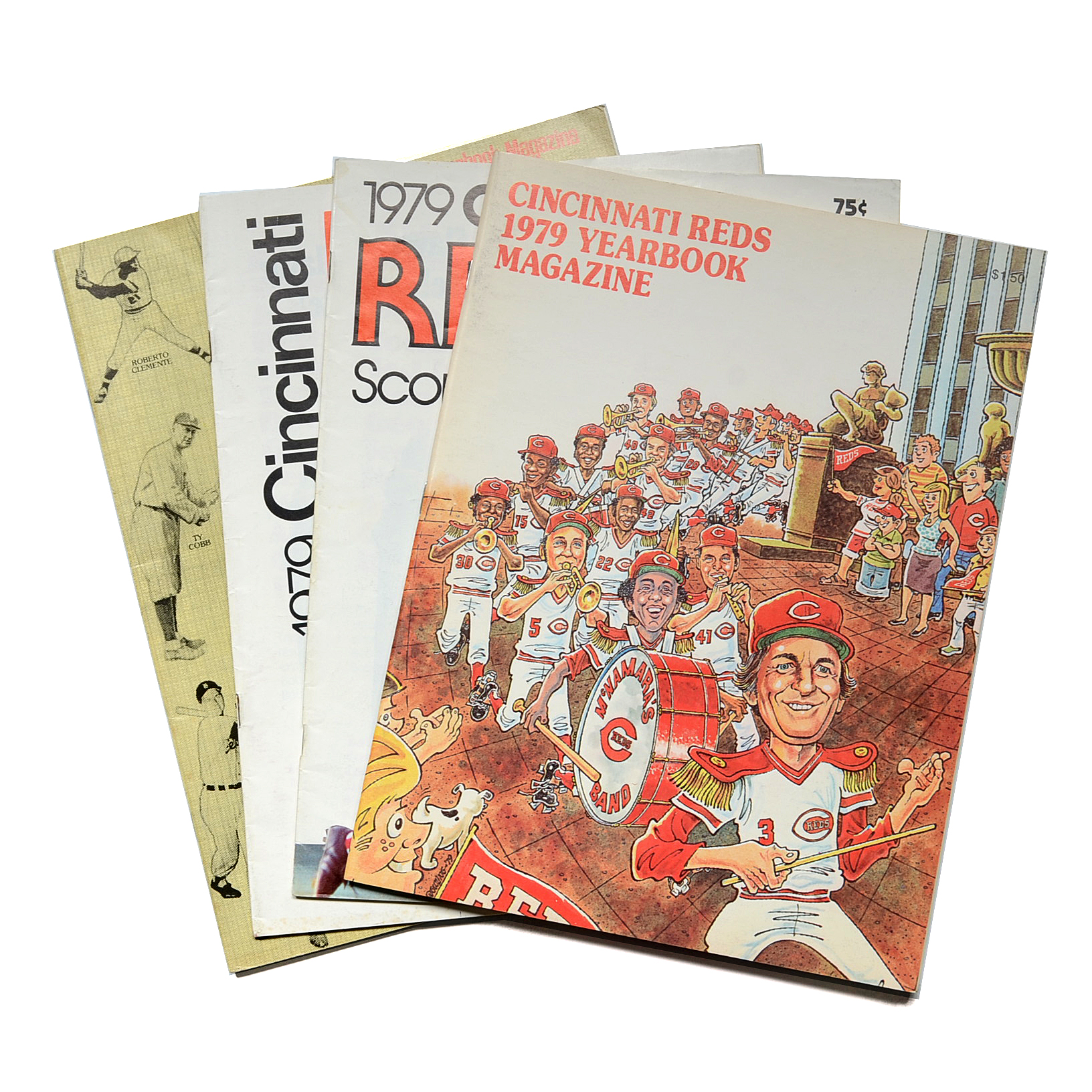 Vintage Cincinnati Reds Yearbook Magazines and Scorebooks