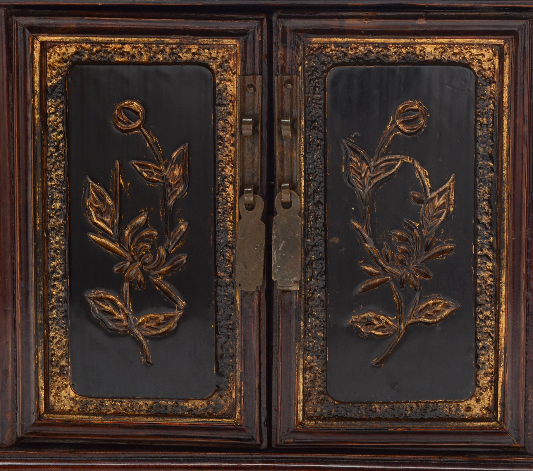 Vintage Chinese Vanity Mirror with Drawers