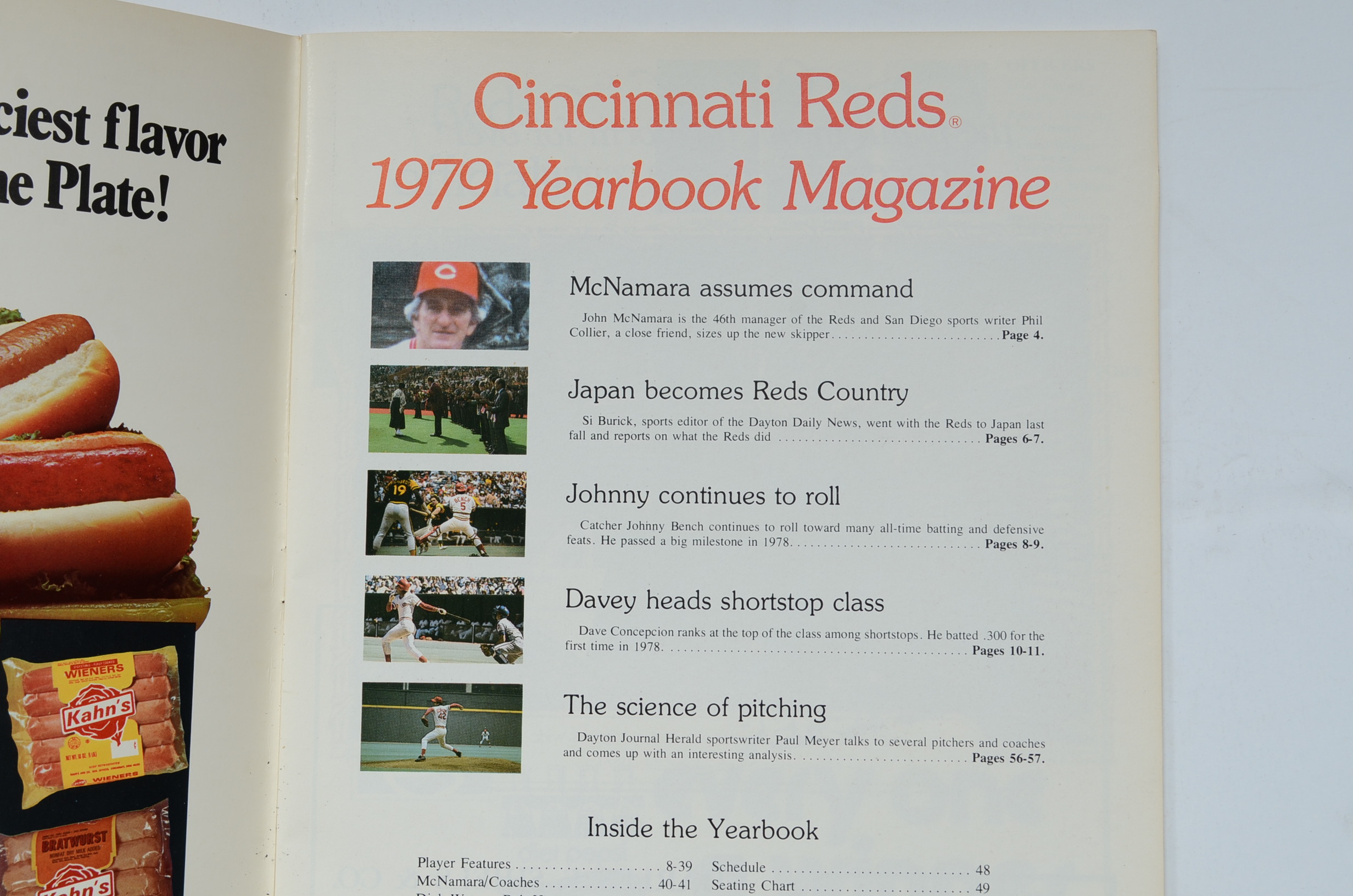 Vintage Cincinnati Reds Yearbook Magazines and Scorebooks