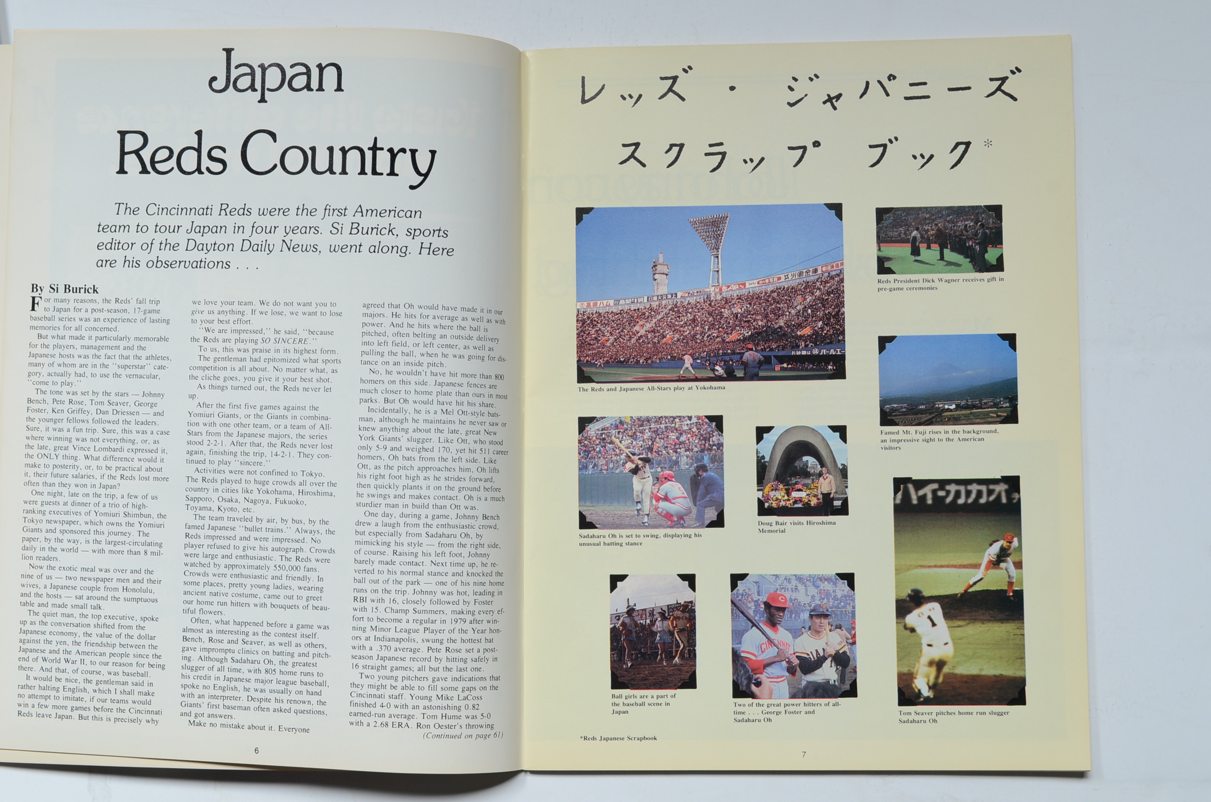 Vintage Cincinnati Reds Yearbook Magazines and Scorebooks