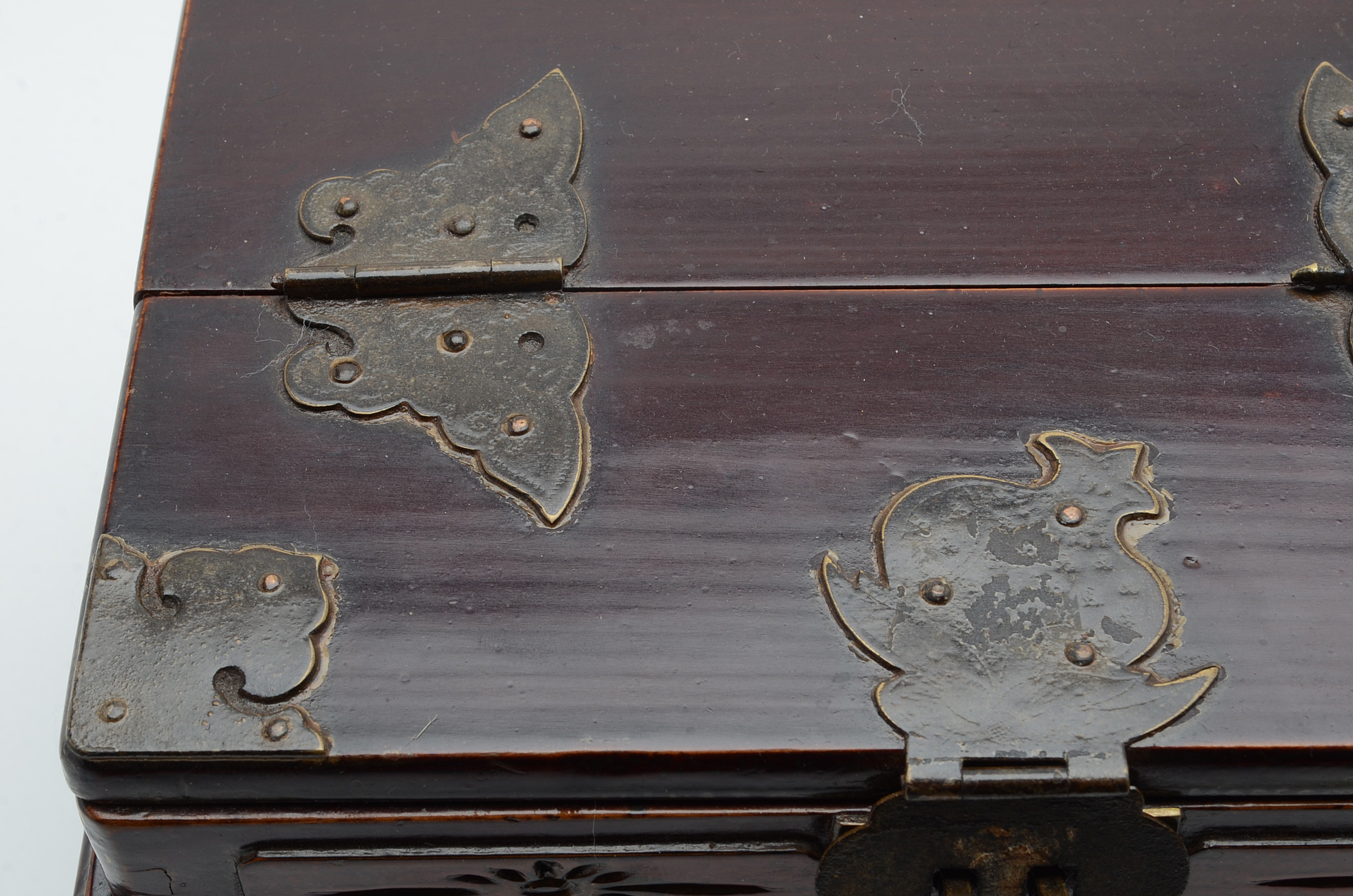 Vintage Chinese Vanity Mirror with Drawers