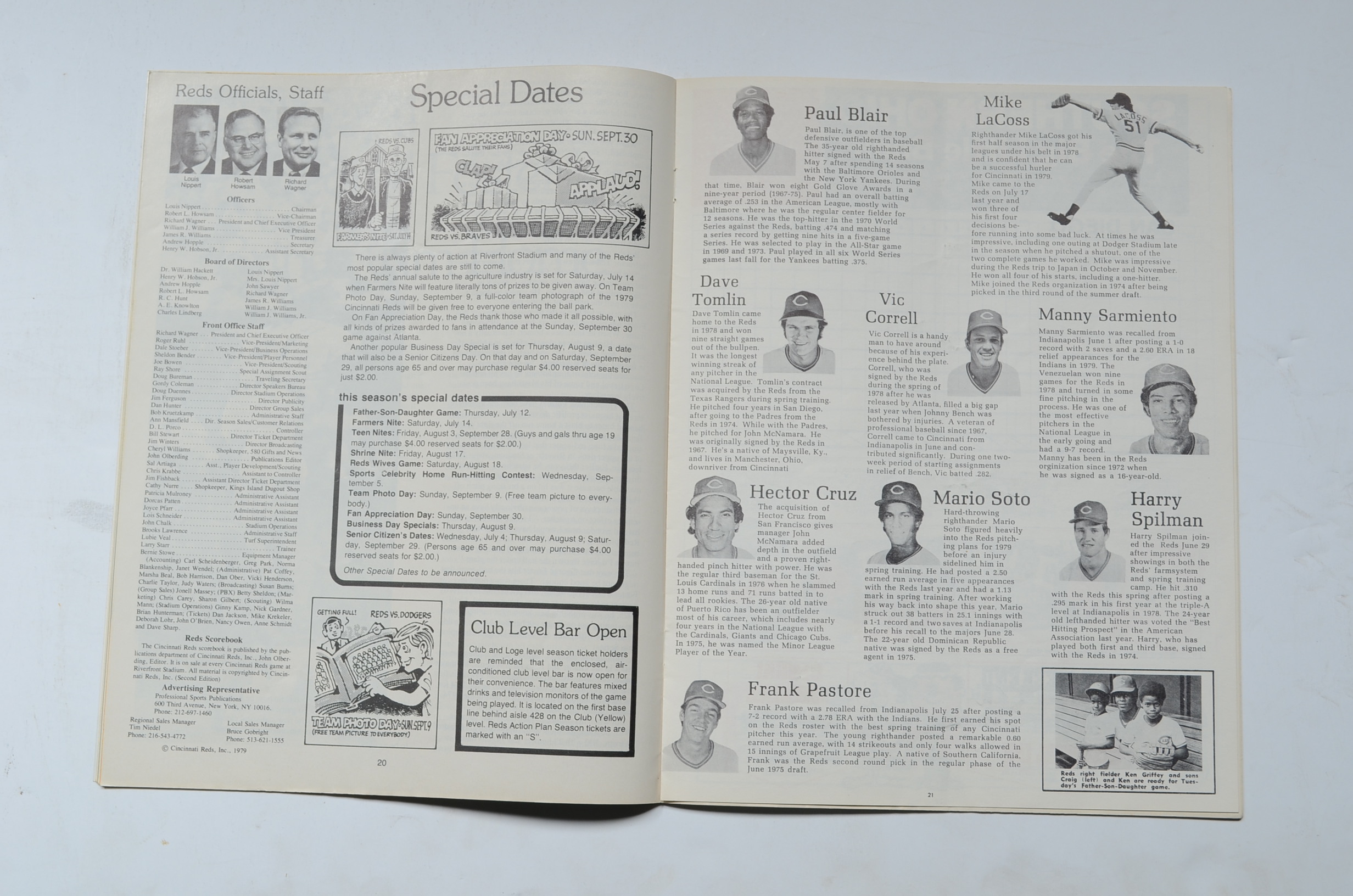 Vintage Cincinnati Reds Yearbook Magazines and Scorebooks