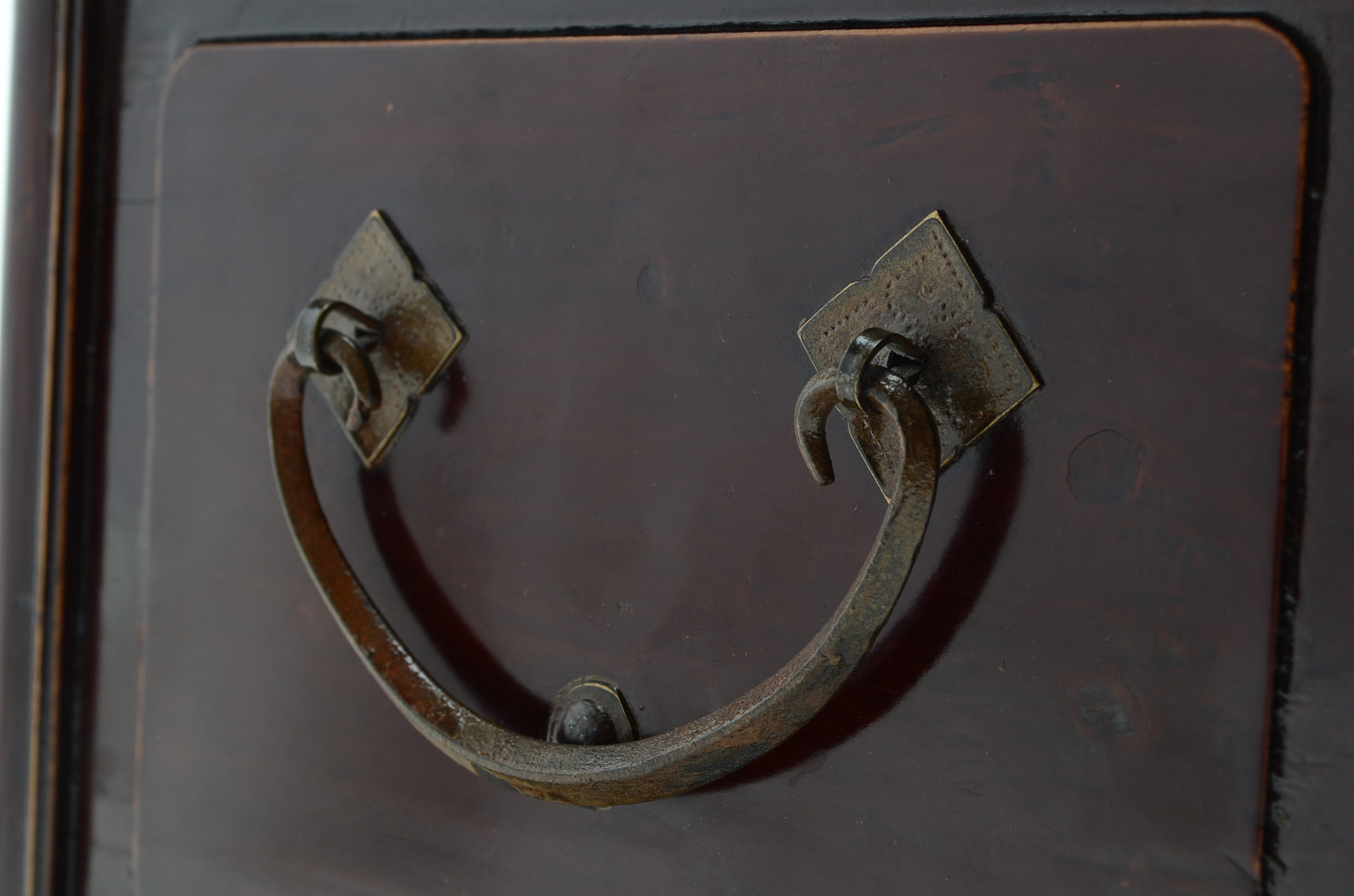 Vintage Chinese Vanity Mirror with Drawers