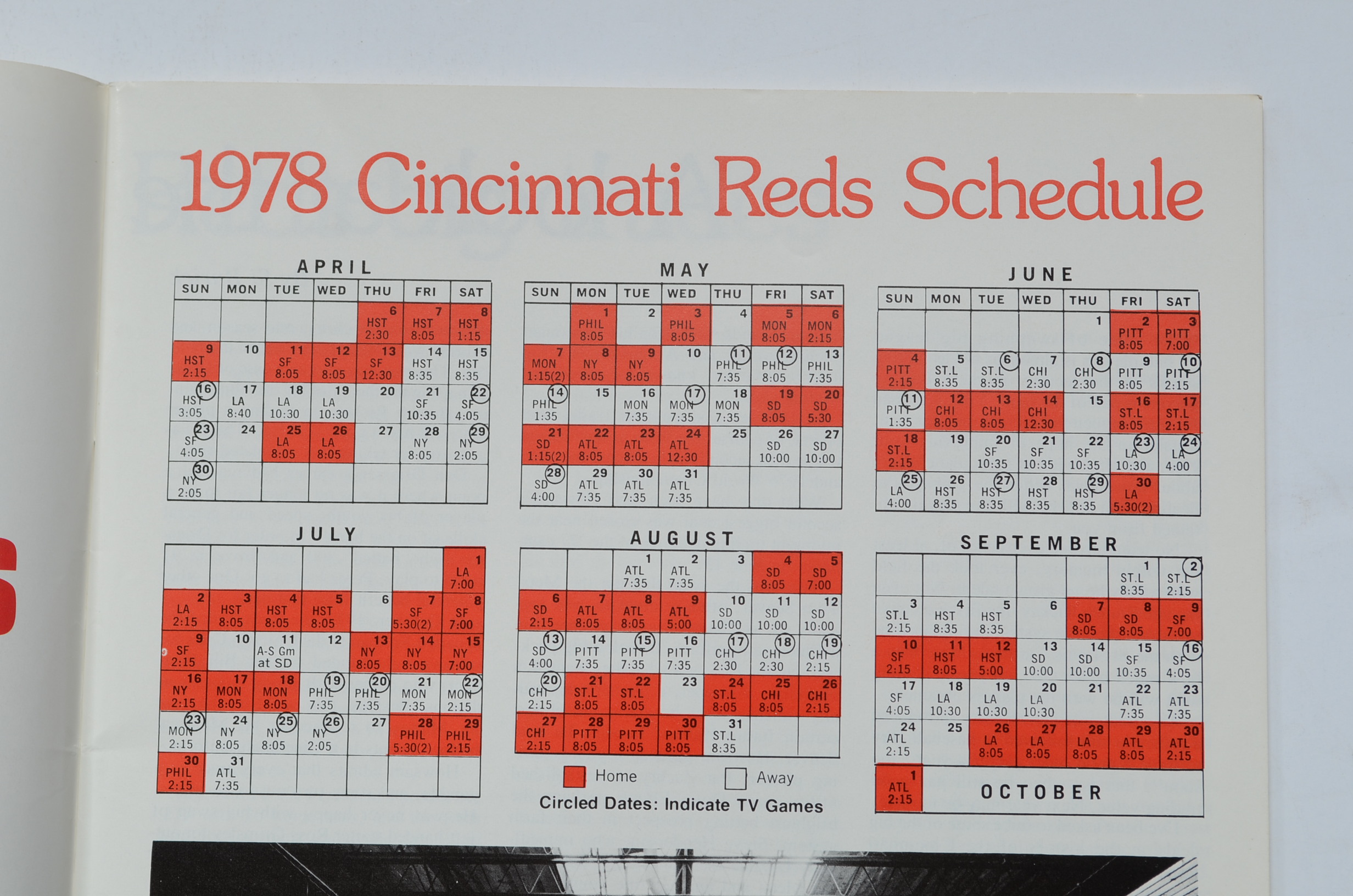 Vintage Cincinnati Reds Yearbook Magazines and Scorebooks