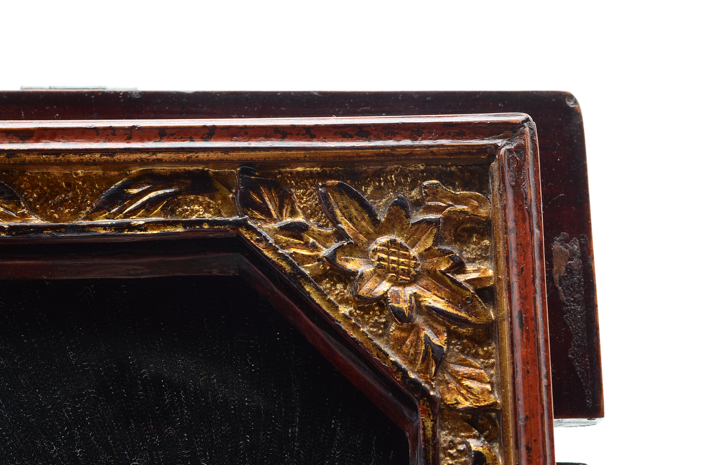 Vintage Chinese Vanity Mirror with Drawers