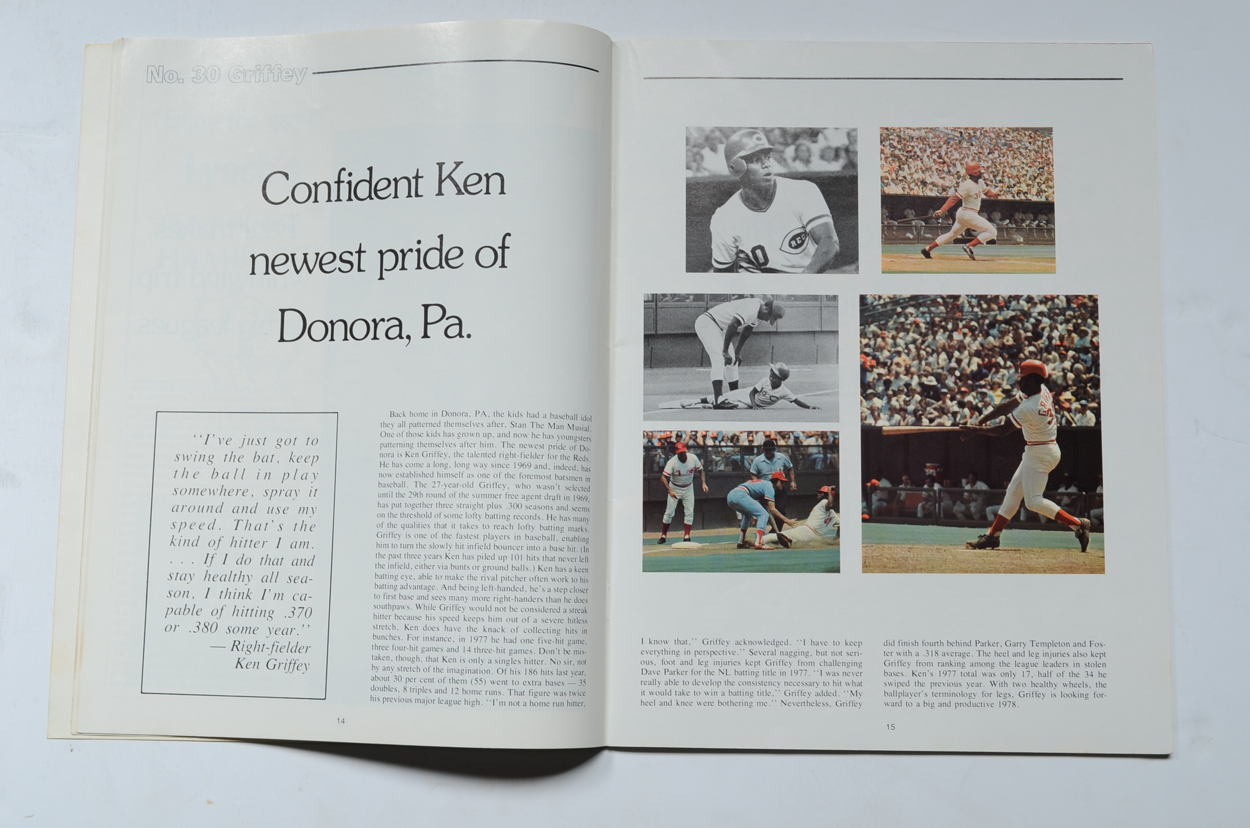 Vintage Cincinnati Reds Yearbook Magazines and Scorebooks