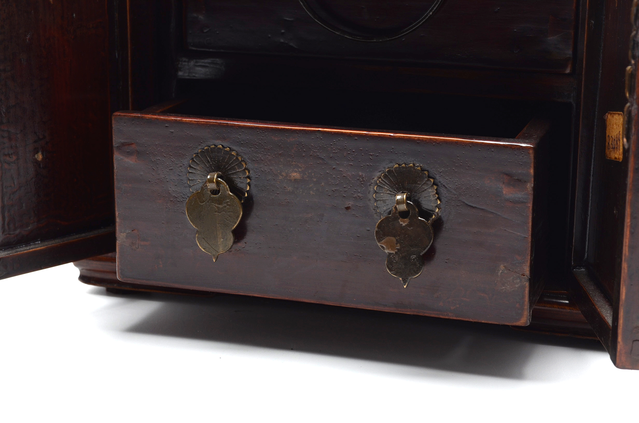 Vintage Chinese Vanity Mirror with Drawers