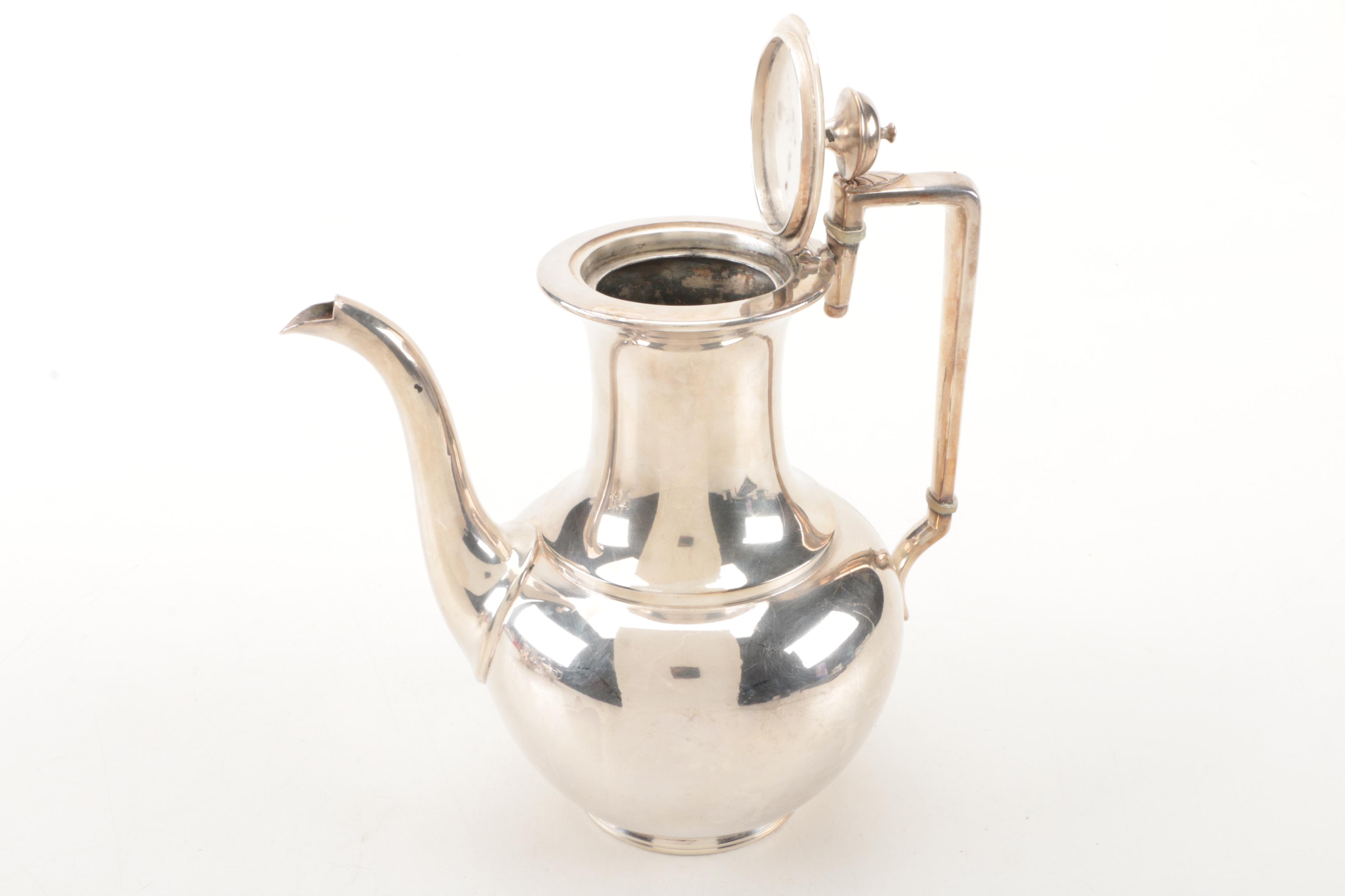 Wilcox Silver Plate Co. Neoclassical Style Silver-Plated Coffee Service