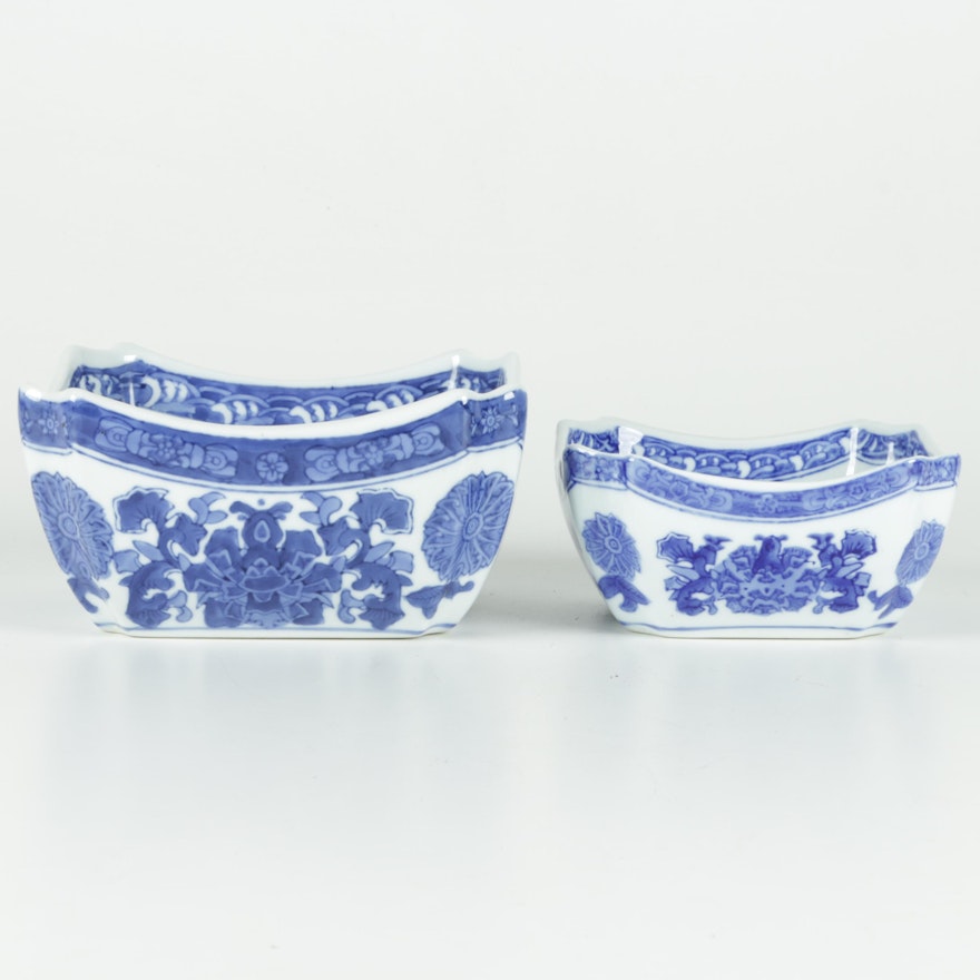 Asian Blue and White Bowls